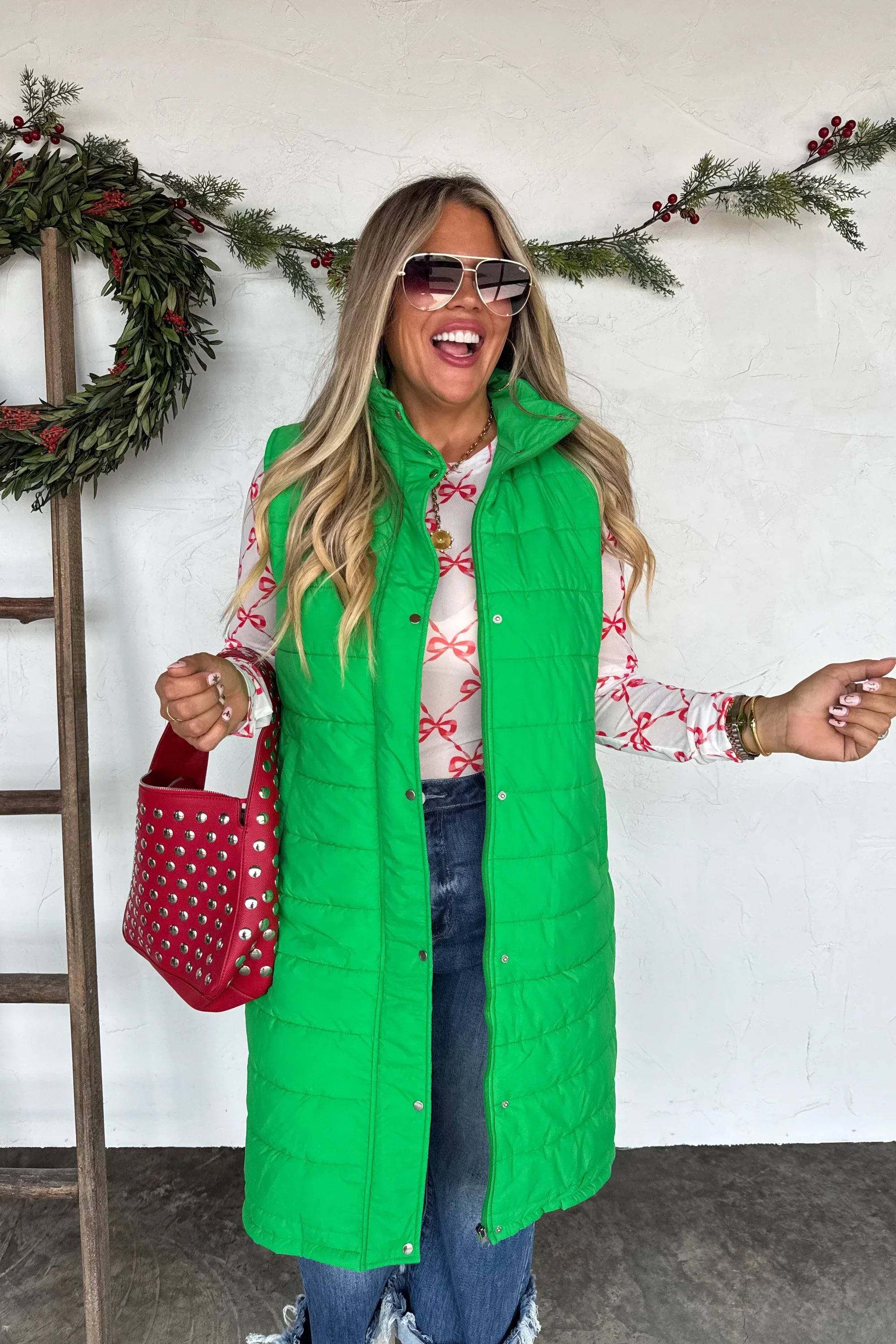PREORDER: Kendall Long Puffer Vest - Image 4
