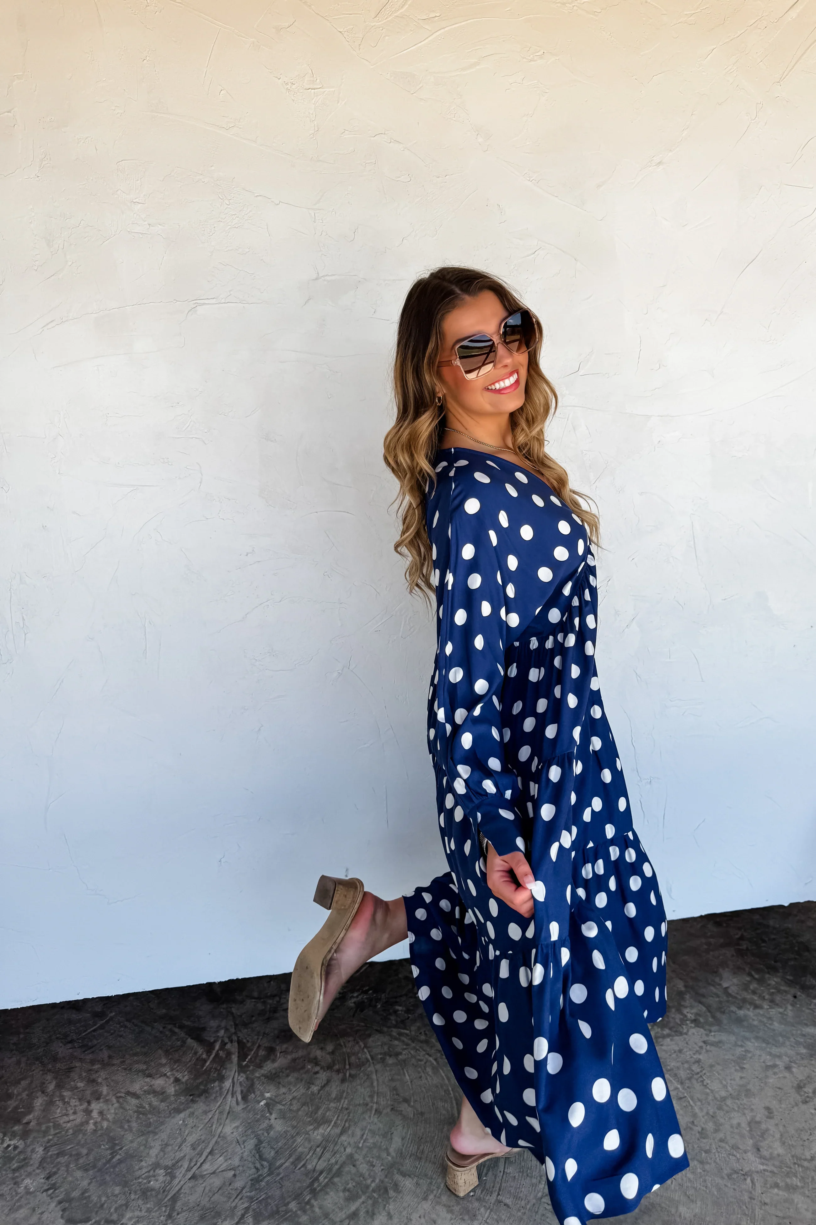 PREORDER: Kora Polka Dot Dress - Image 3
