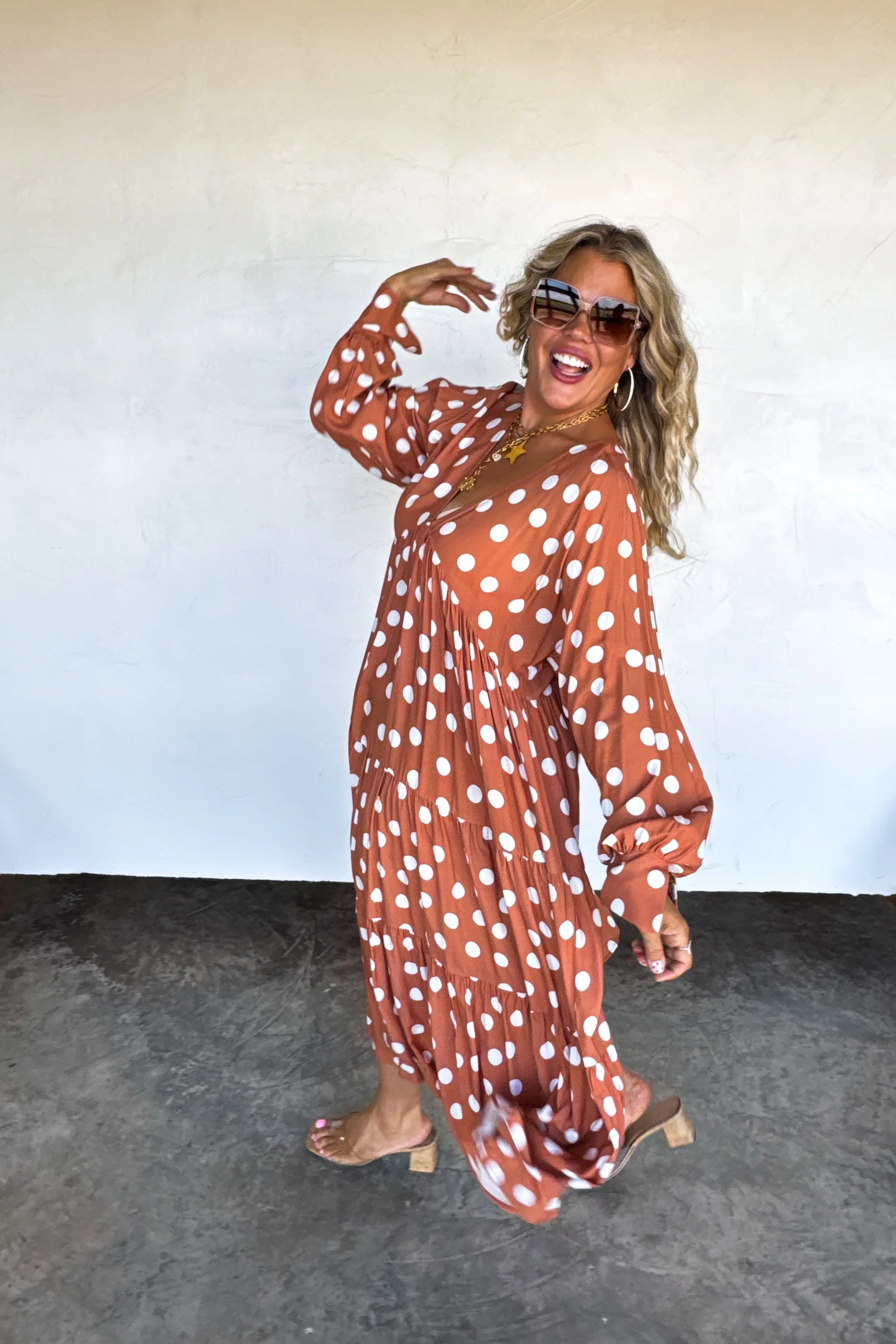 PREORDER: Kora Polka Dot Dress - Image 5