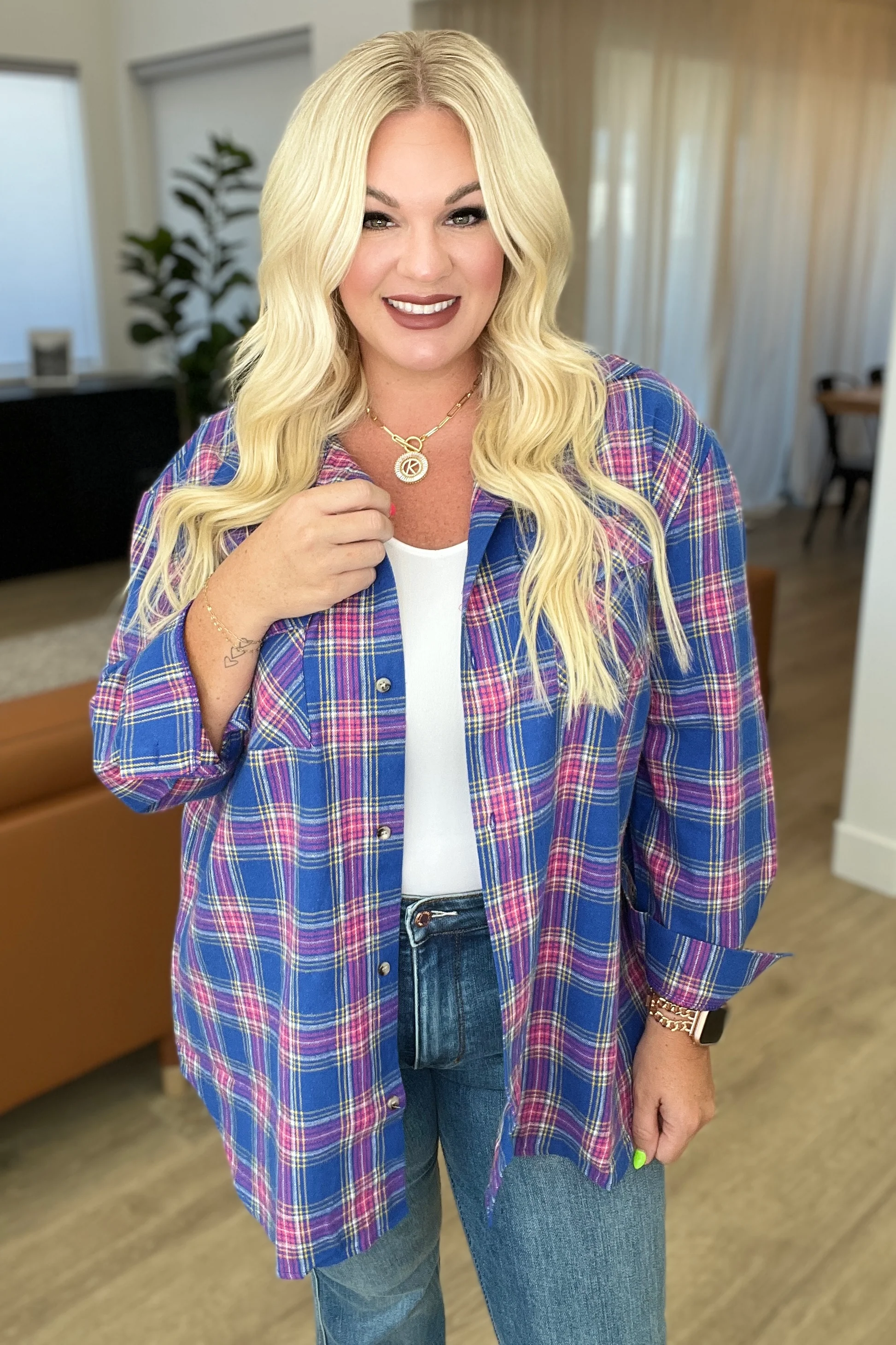 Lightweight Plaid Flannel In Four Colors - RTS - Image 10