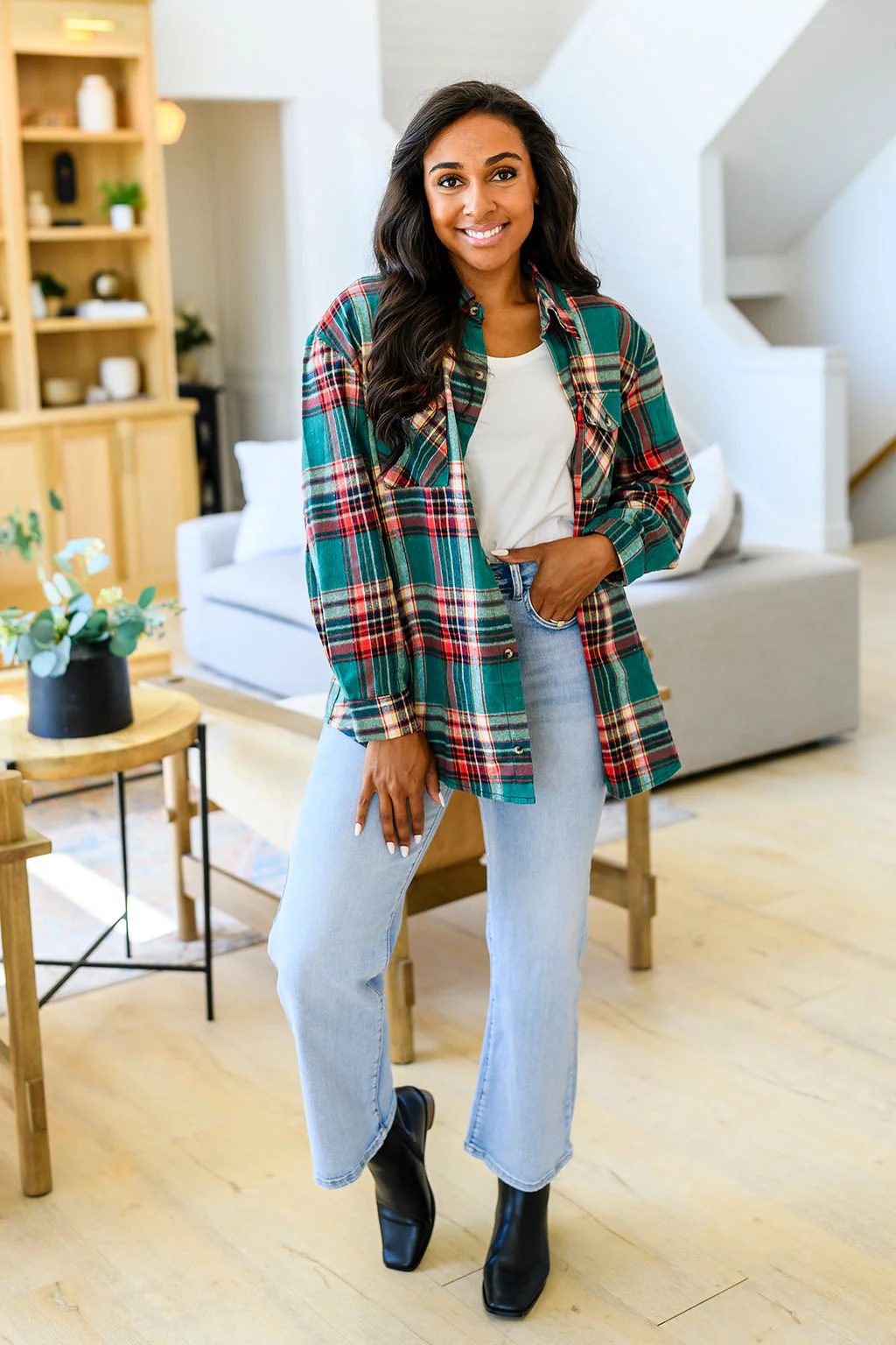 Lightweight Plaid Flannel In Four Colors - RTS - Image 6