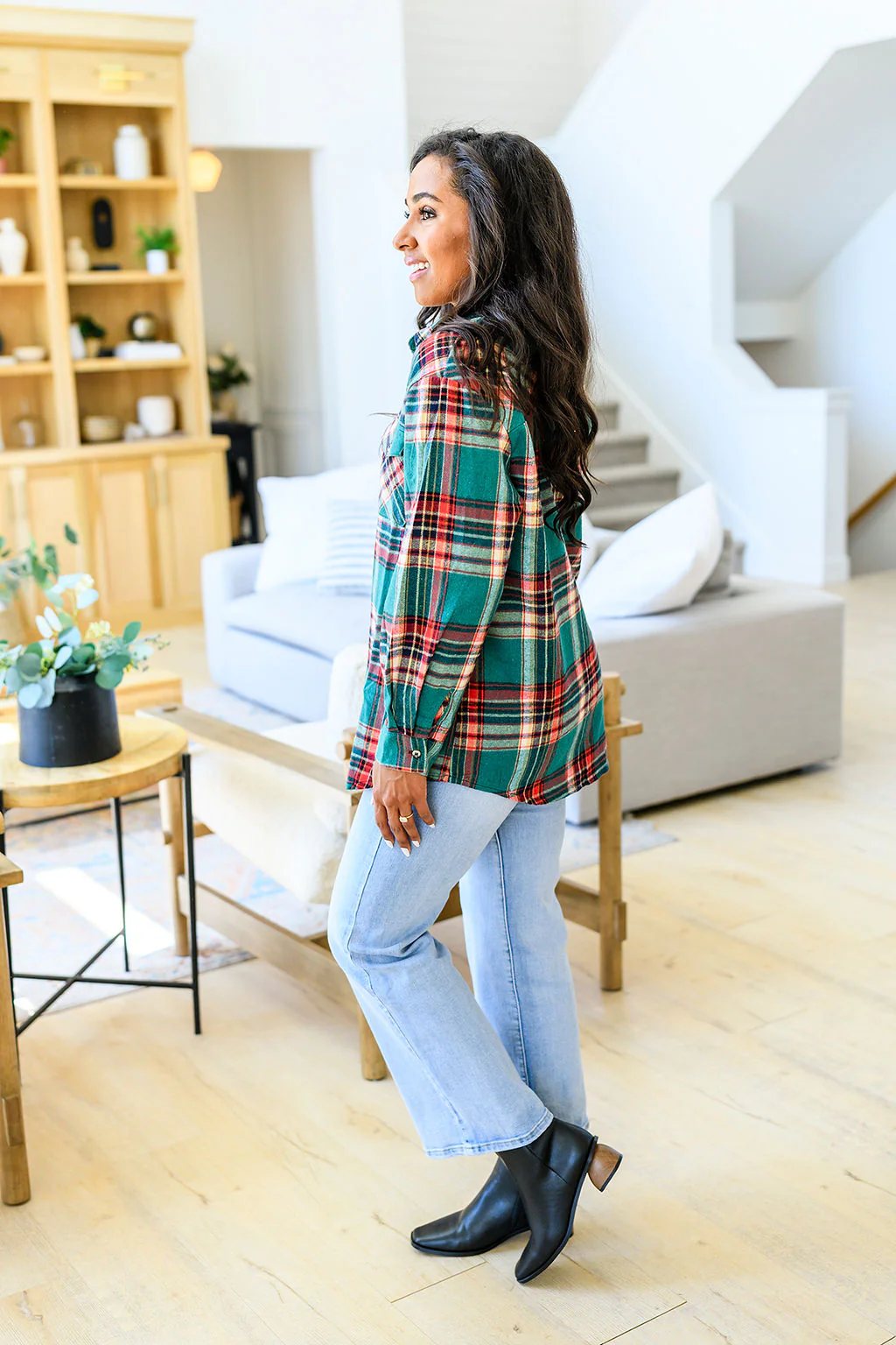 Lightweight Plaid Flannel In Four Colors - RTS - Image 8