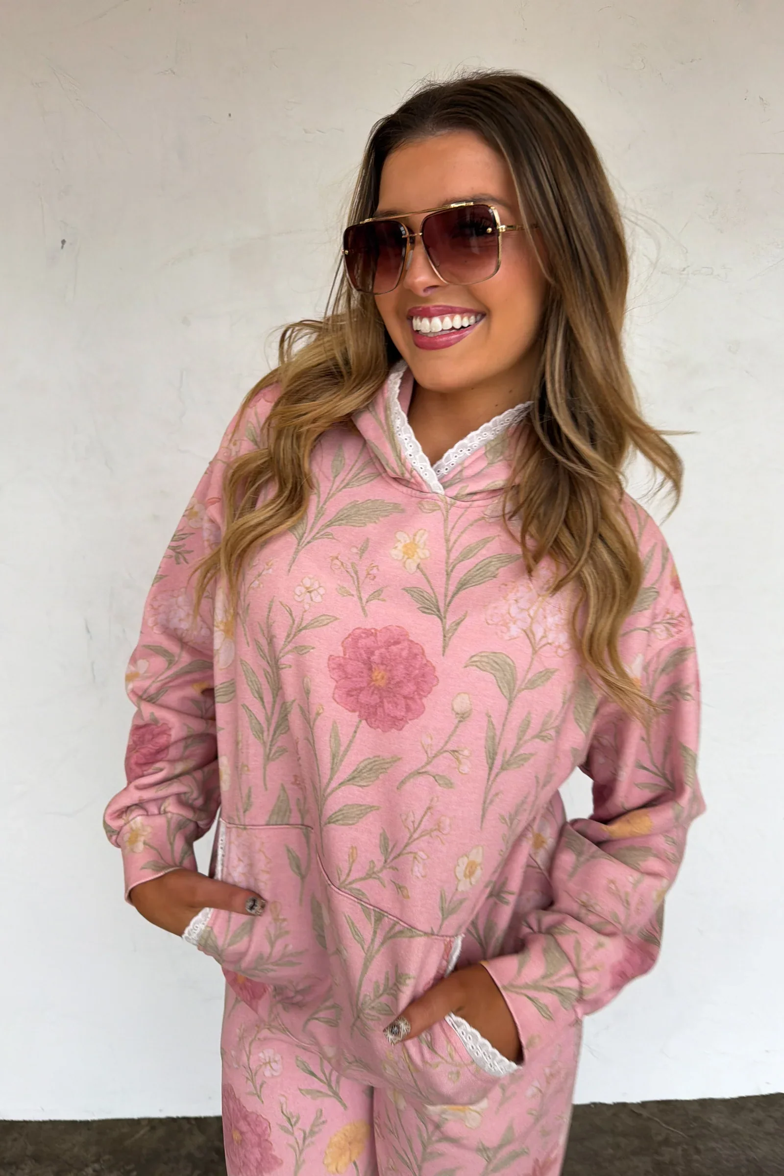 PREORDER: Lila Lace Hoodie Pullover - Image 3