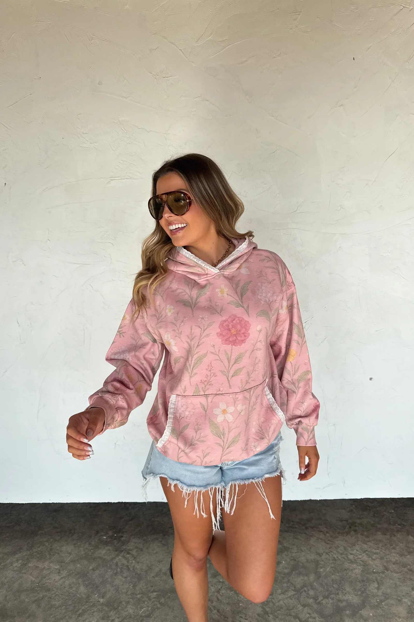 PREORDER: Lila Lace Hoodie Pullover - Image 4