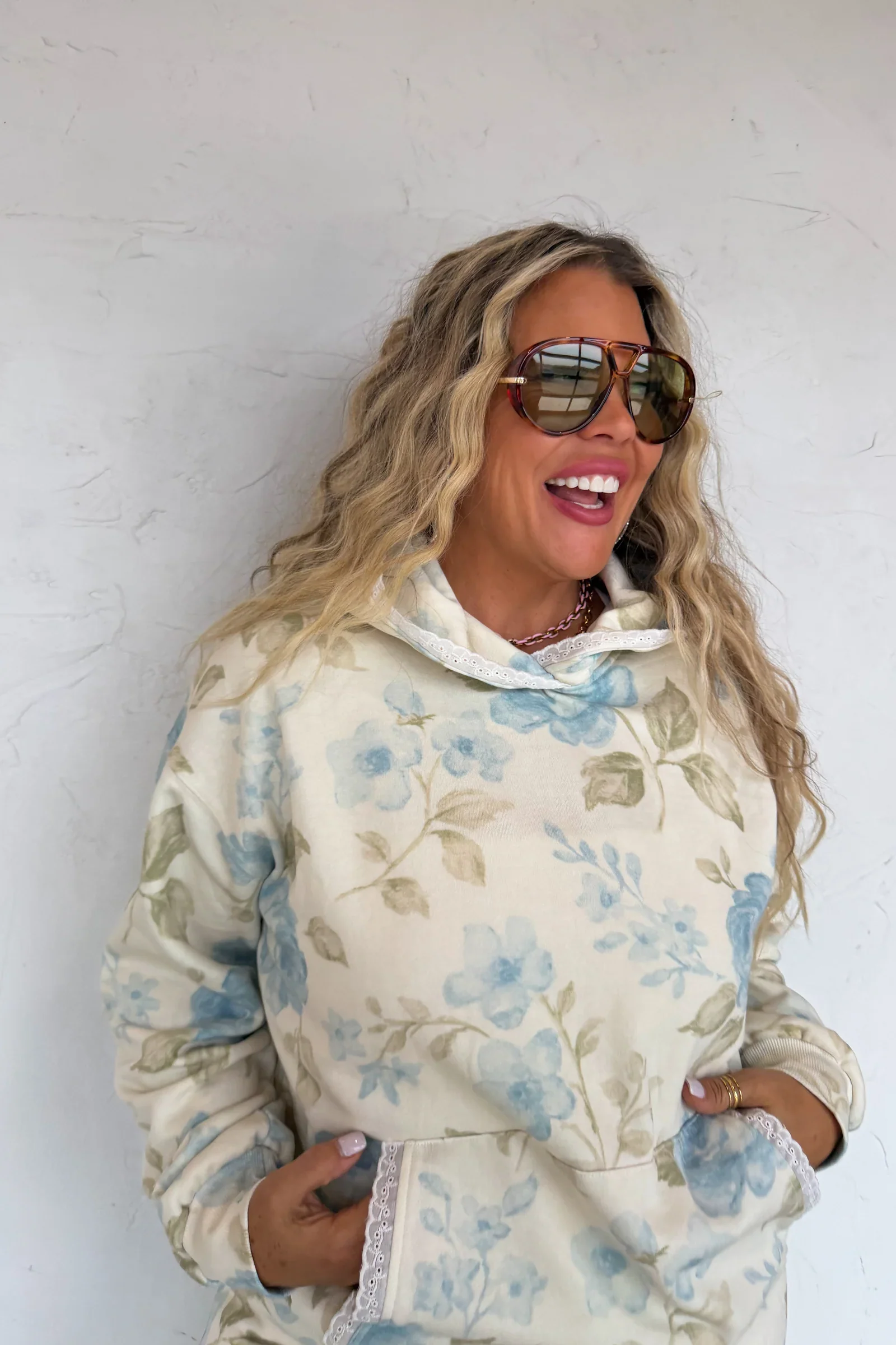PREORDER: Lila Lace Hoodie Pullover - Image 6