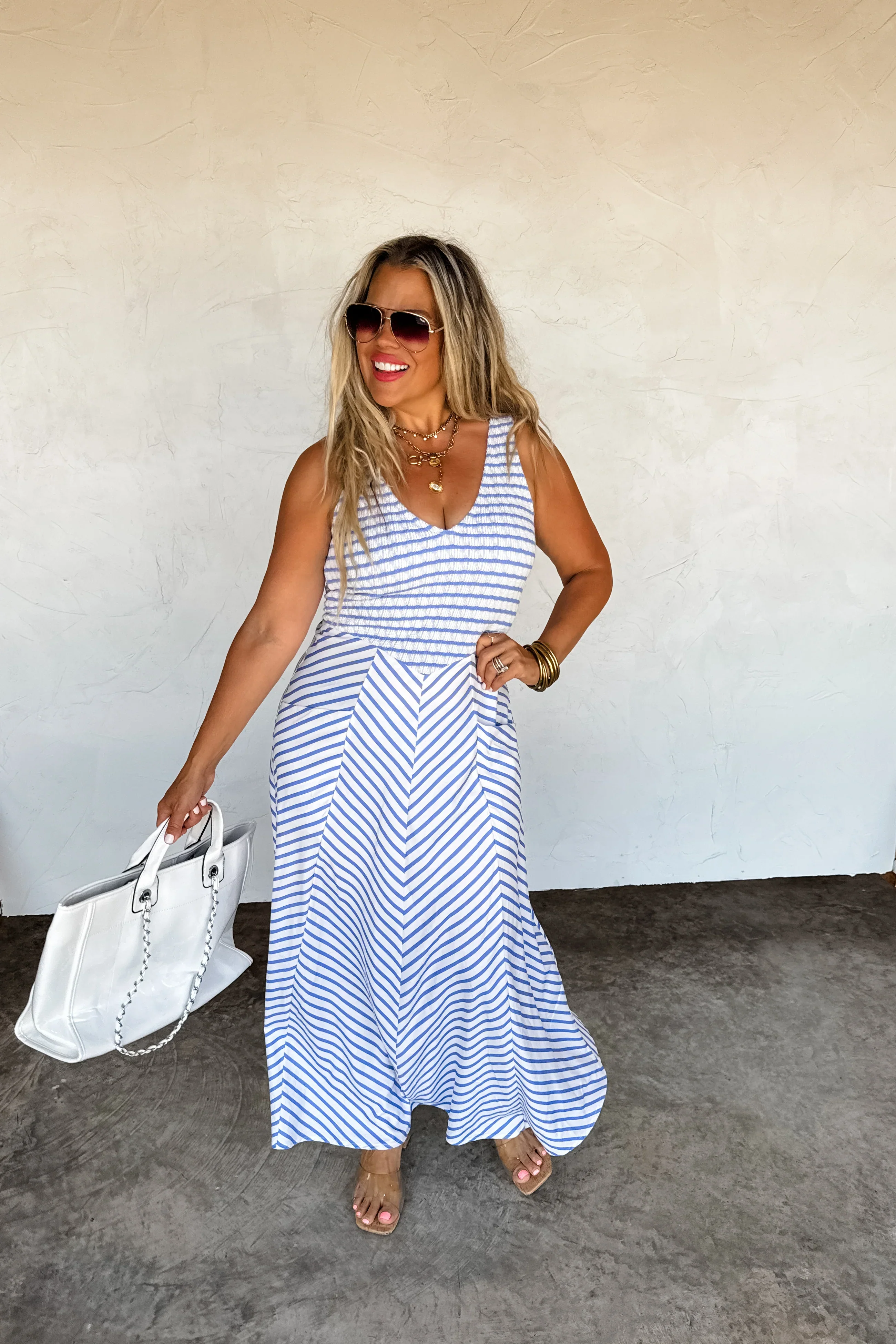 PREORDER: Luciana Stripe Dress - Image 4