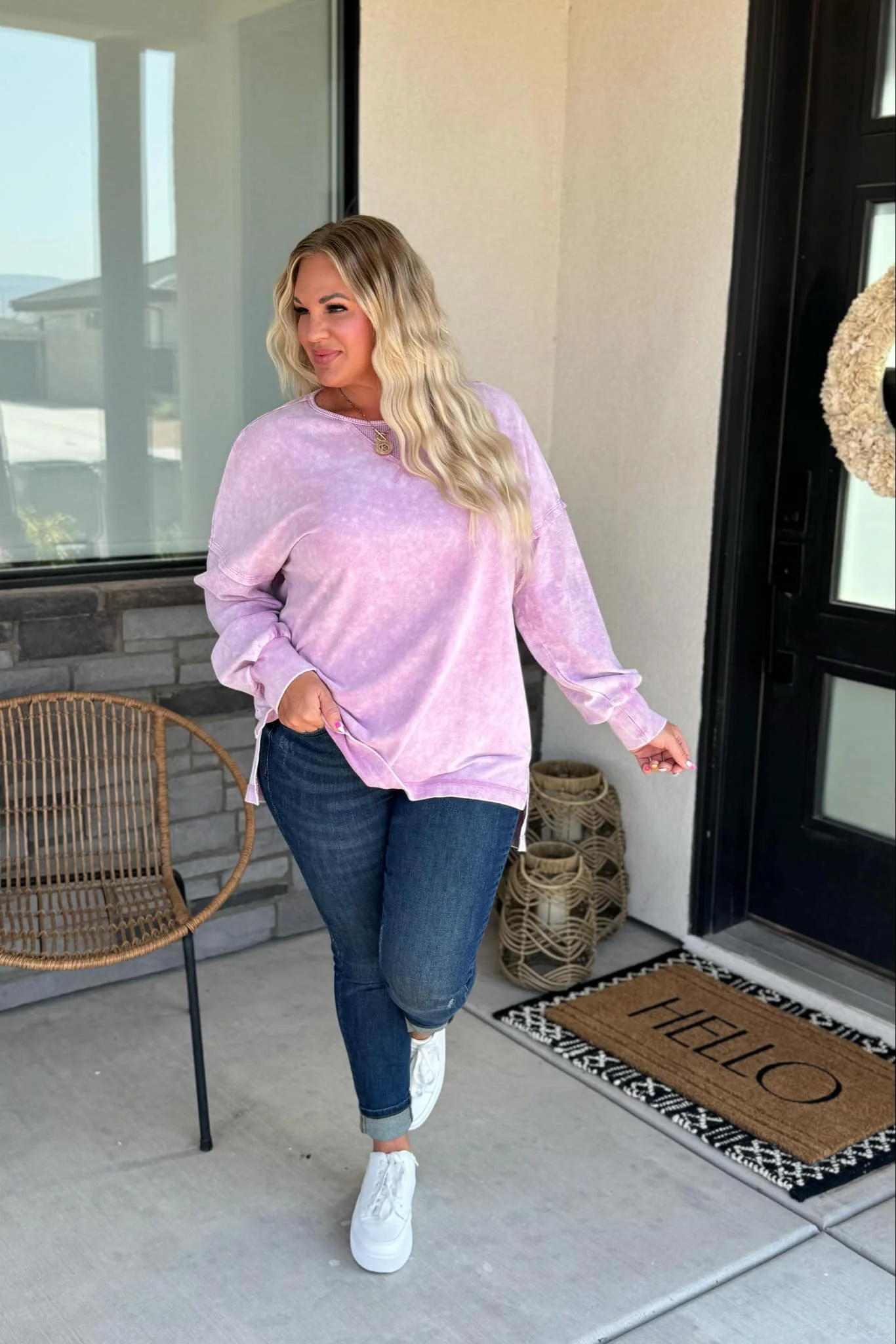 Best Selling Luna Mineral Wash Sweatshirt in Two Colors - RTS - Image 6