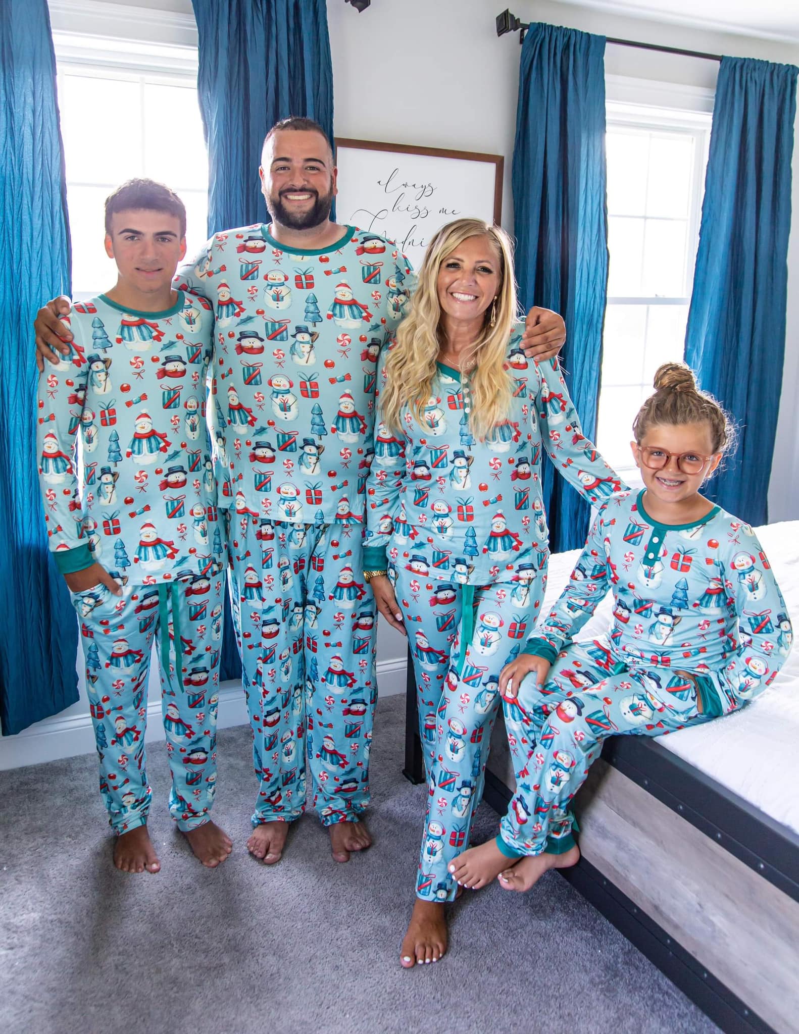 Matching Christmas Pajama Snowman - RTS