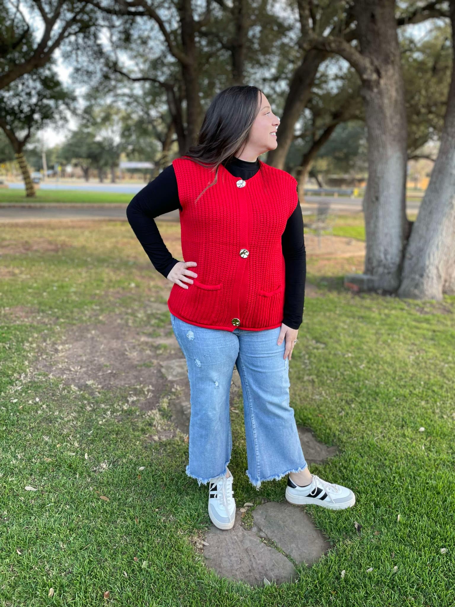 PREORDER: Meet In The Middle Sweater Vest in Two Colors - Image 10