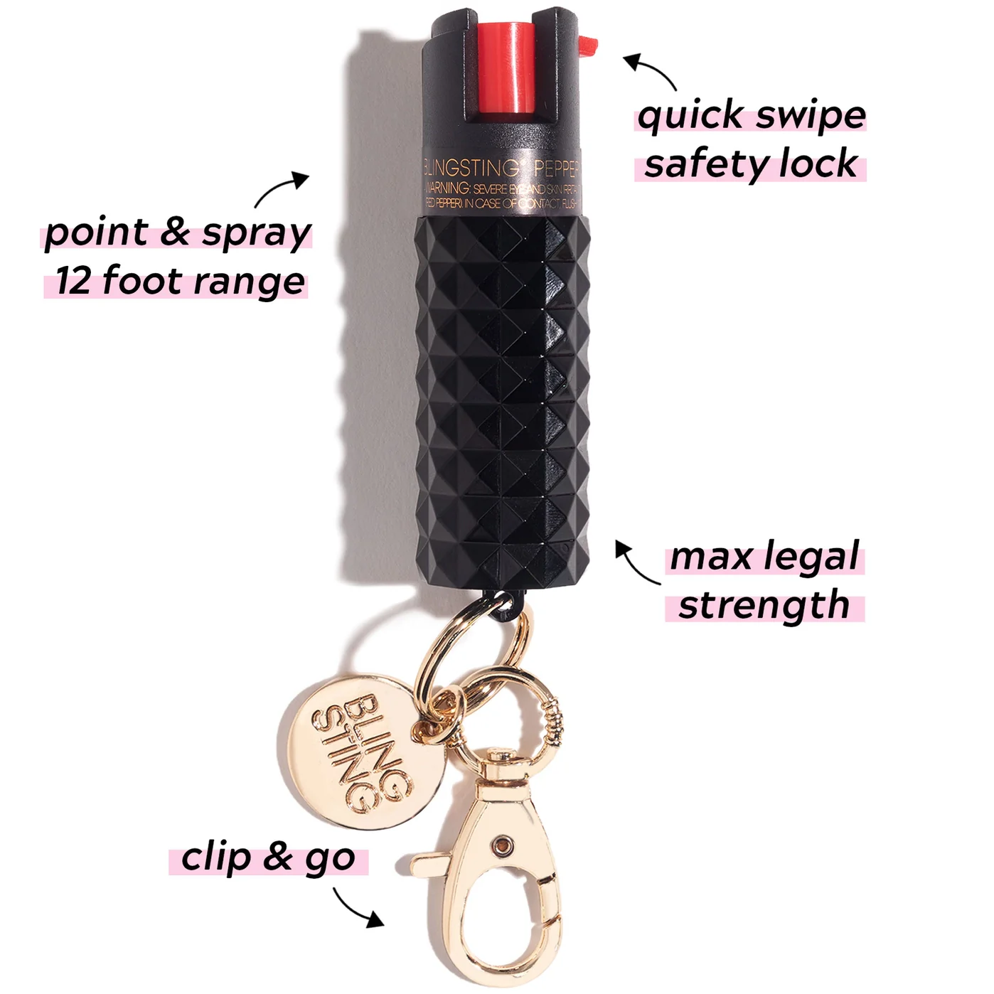PREORDER: Metallic Studded Pepper Spray in Two Colors - Image 3