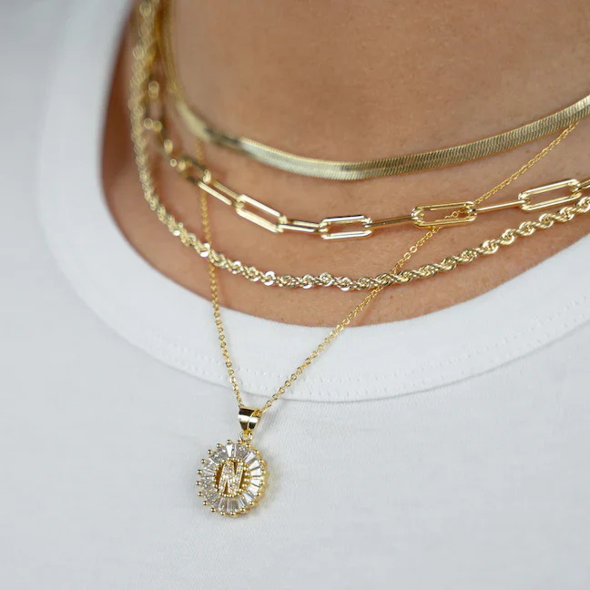 PREORDER: Mini Radiant Initial Necklace - Image 3
