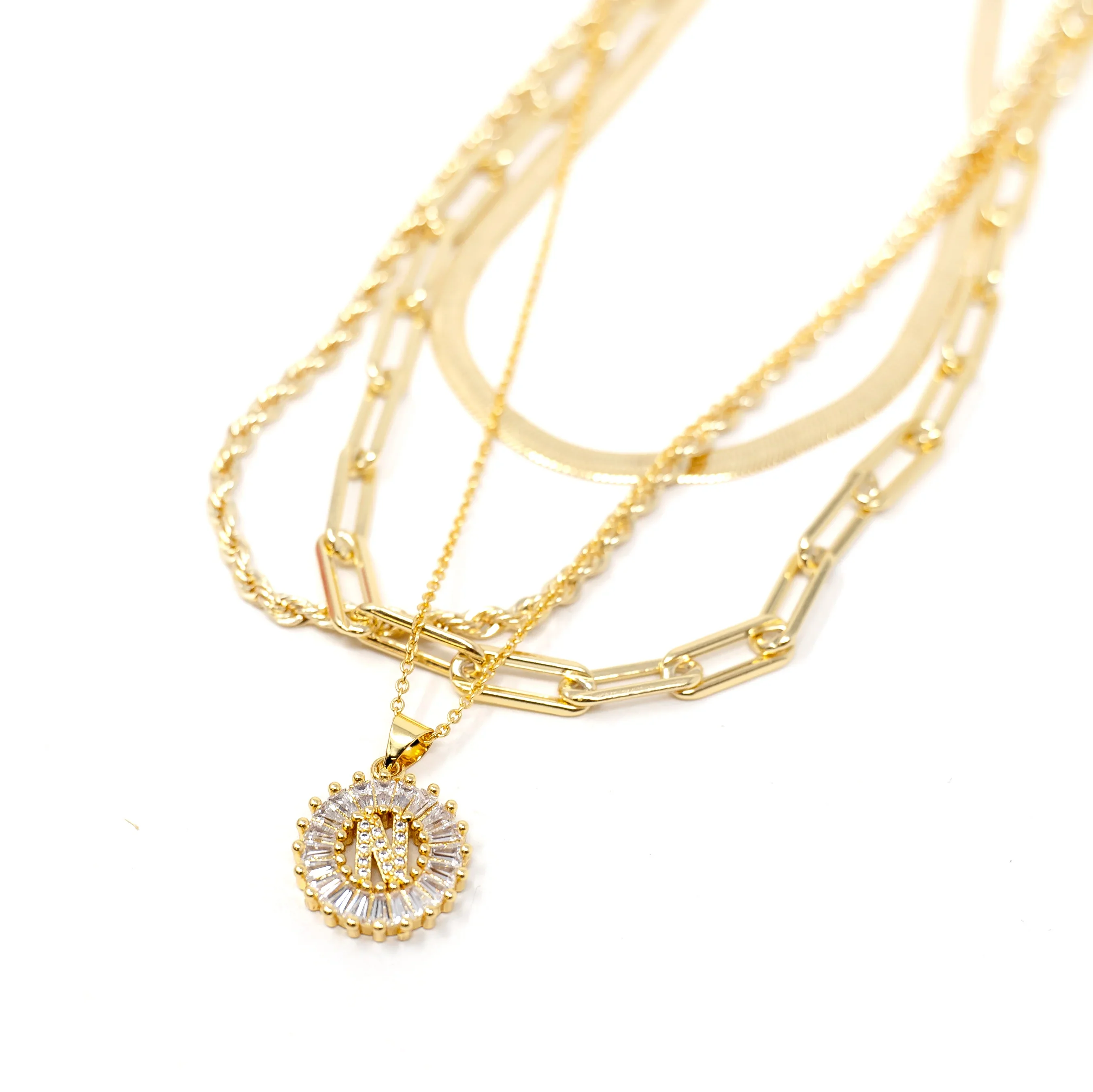 PREORDER: Mini Radiant Initial Necklace - Image 4