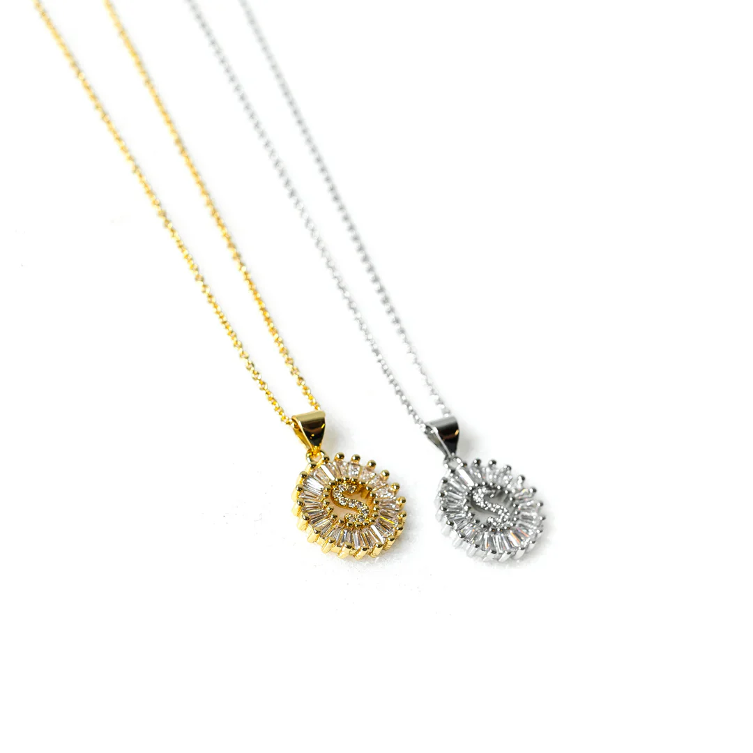 PREORDER: Mini Radiant Initial Necklace - Image 5
