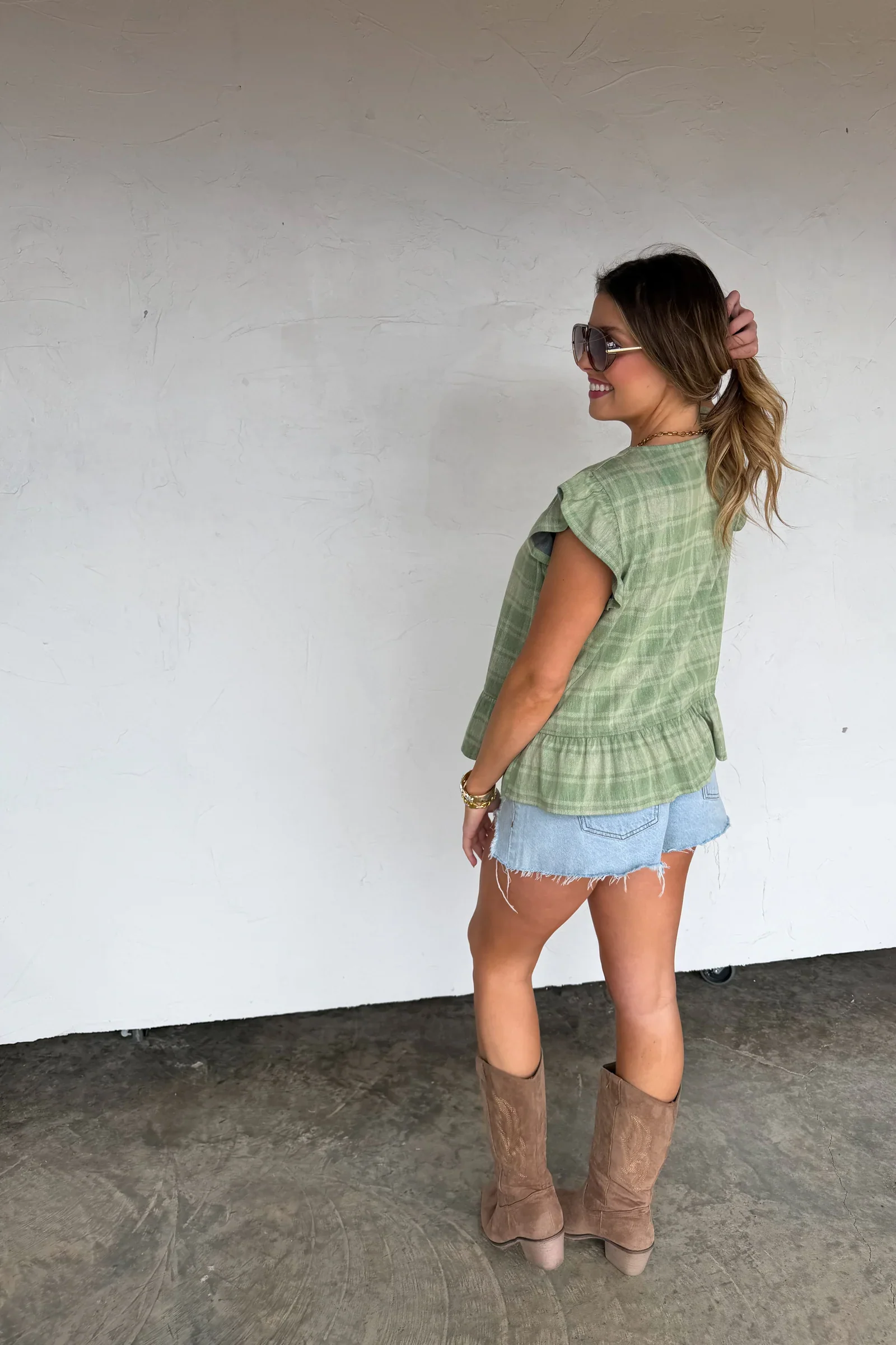PREORDER: Molly Tie Front Denim Vest - Image 5