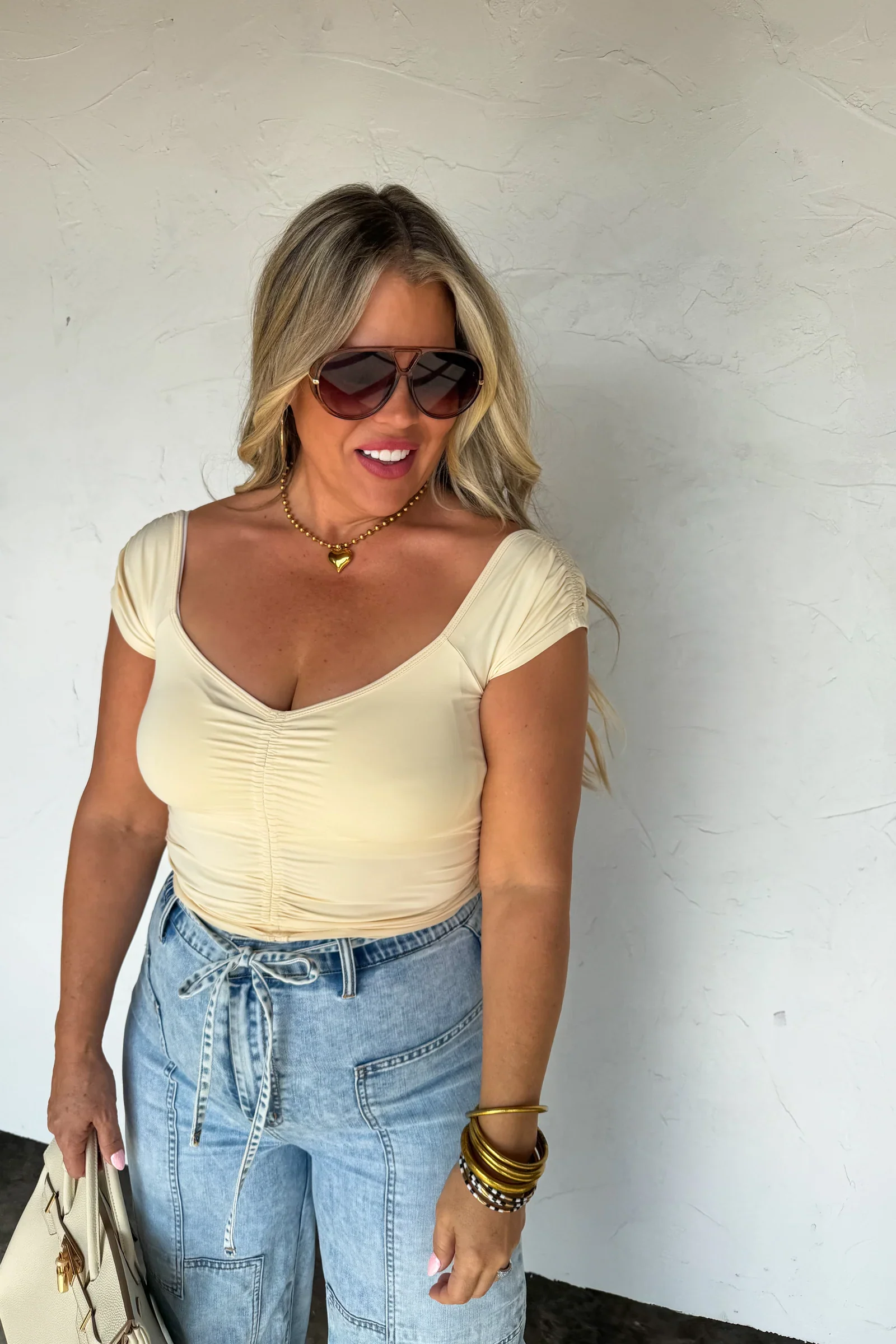 PREORDER: Out and About Cap Sleeve Top - Image 6