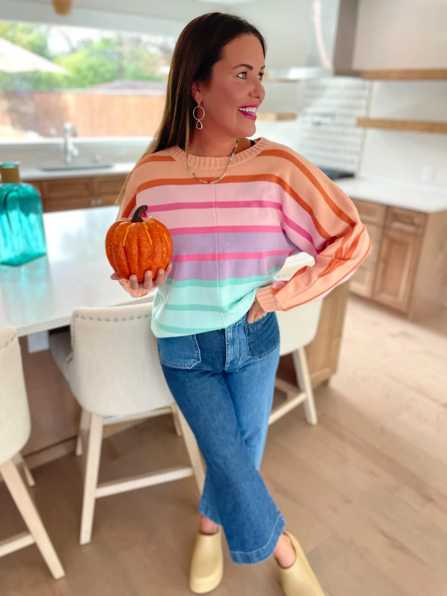 Over The Rainbow Striped Sweater - RTS - Image 9