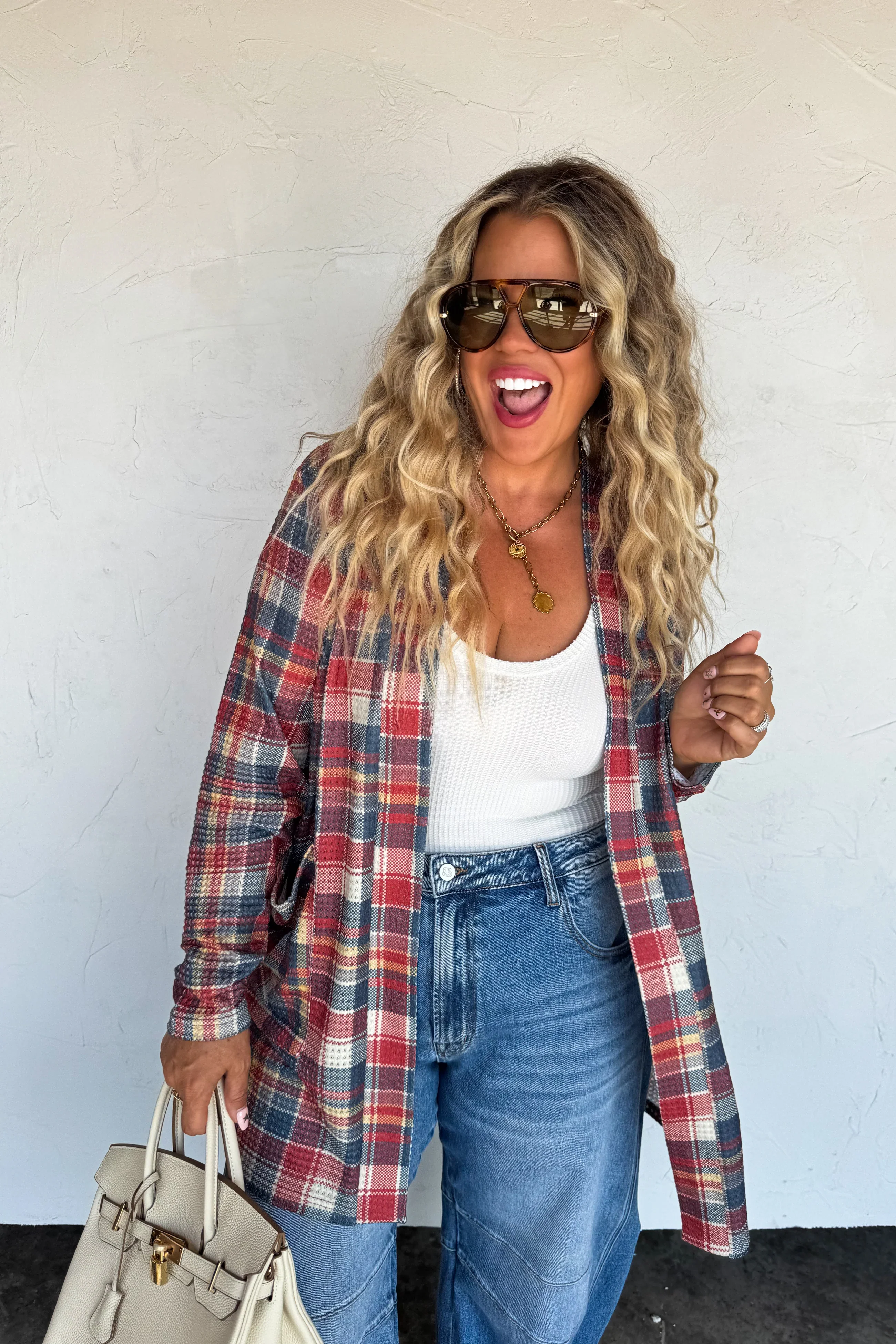 Plaid Lola Cardigans - RTS