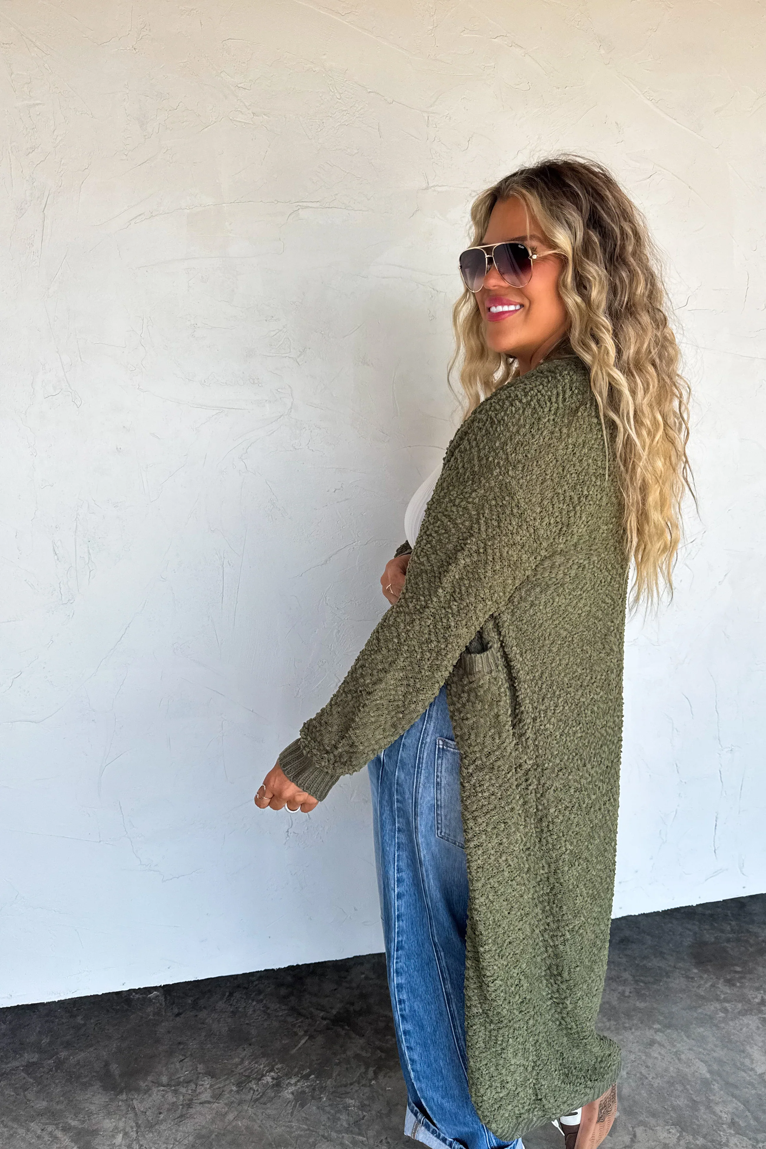 PREORDER: Poppy Knit Popcorn Cardigan - Image 5