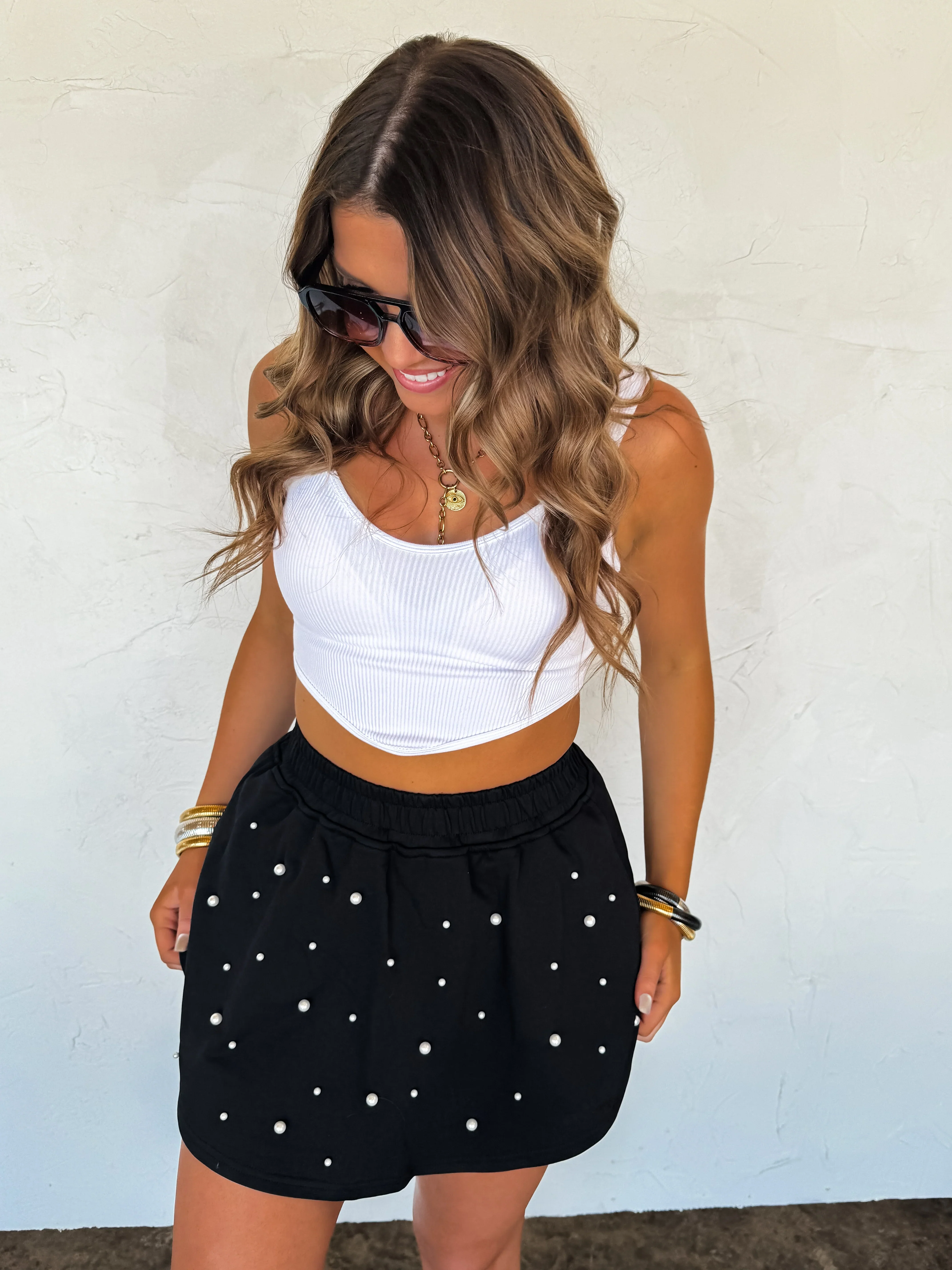 PREORDER: Pretty In Pearls Skort in Four Colors - Image 11