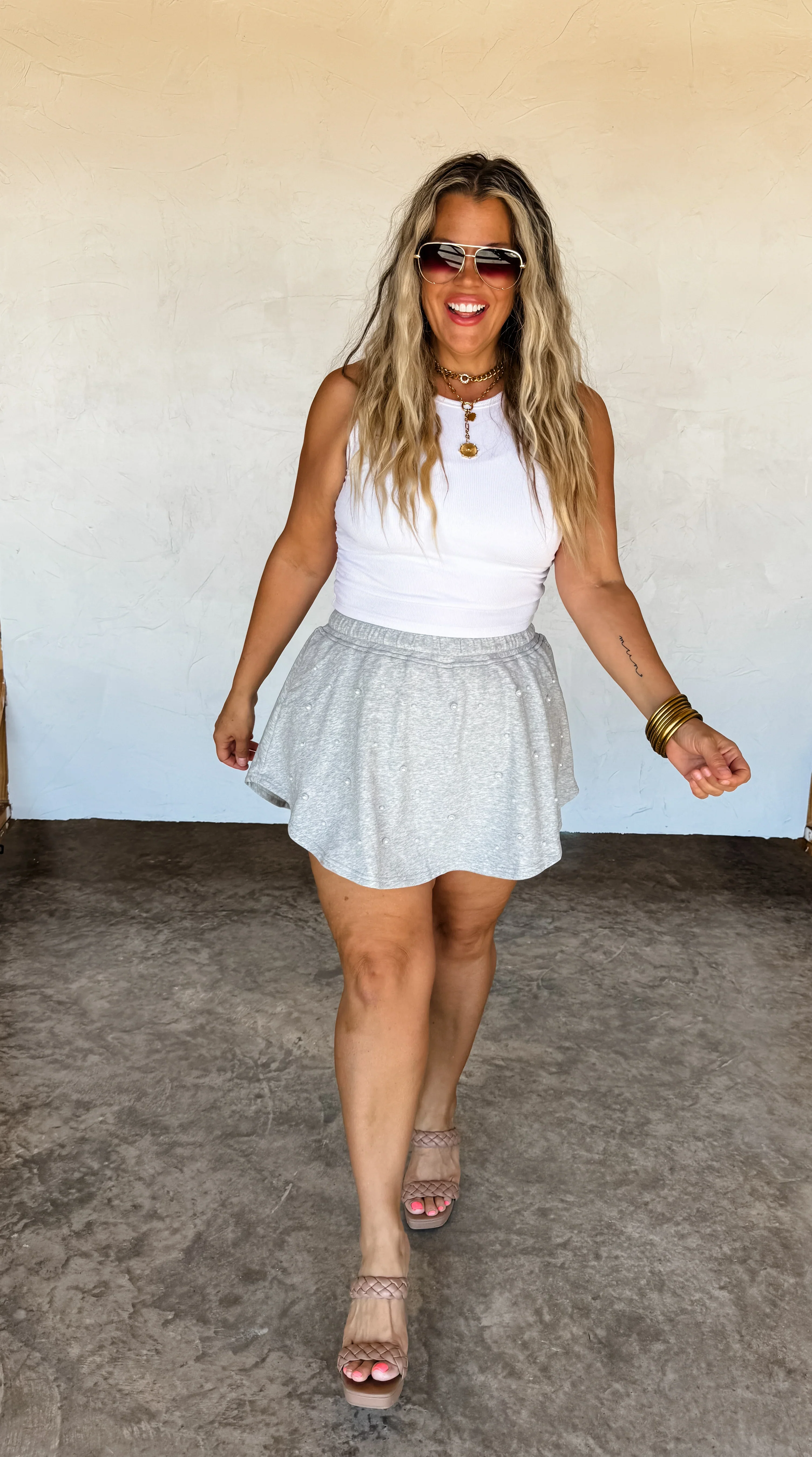PREORDER: Pretty In Pearls Skort in Four Colors - Image 14