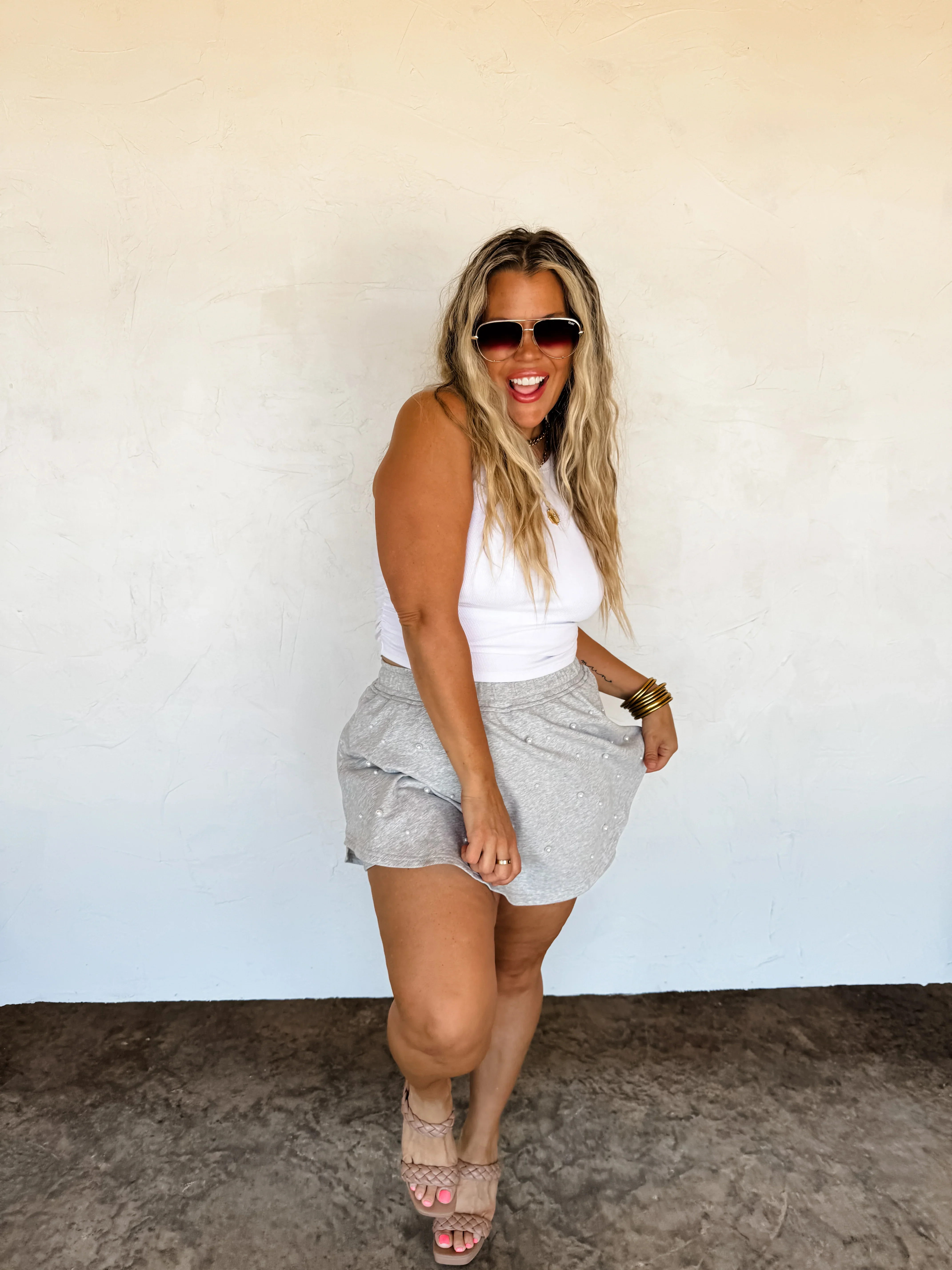 PREORDER: Pretty In Pearls Skort in Four Colors - Image 17