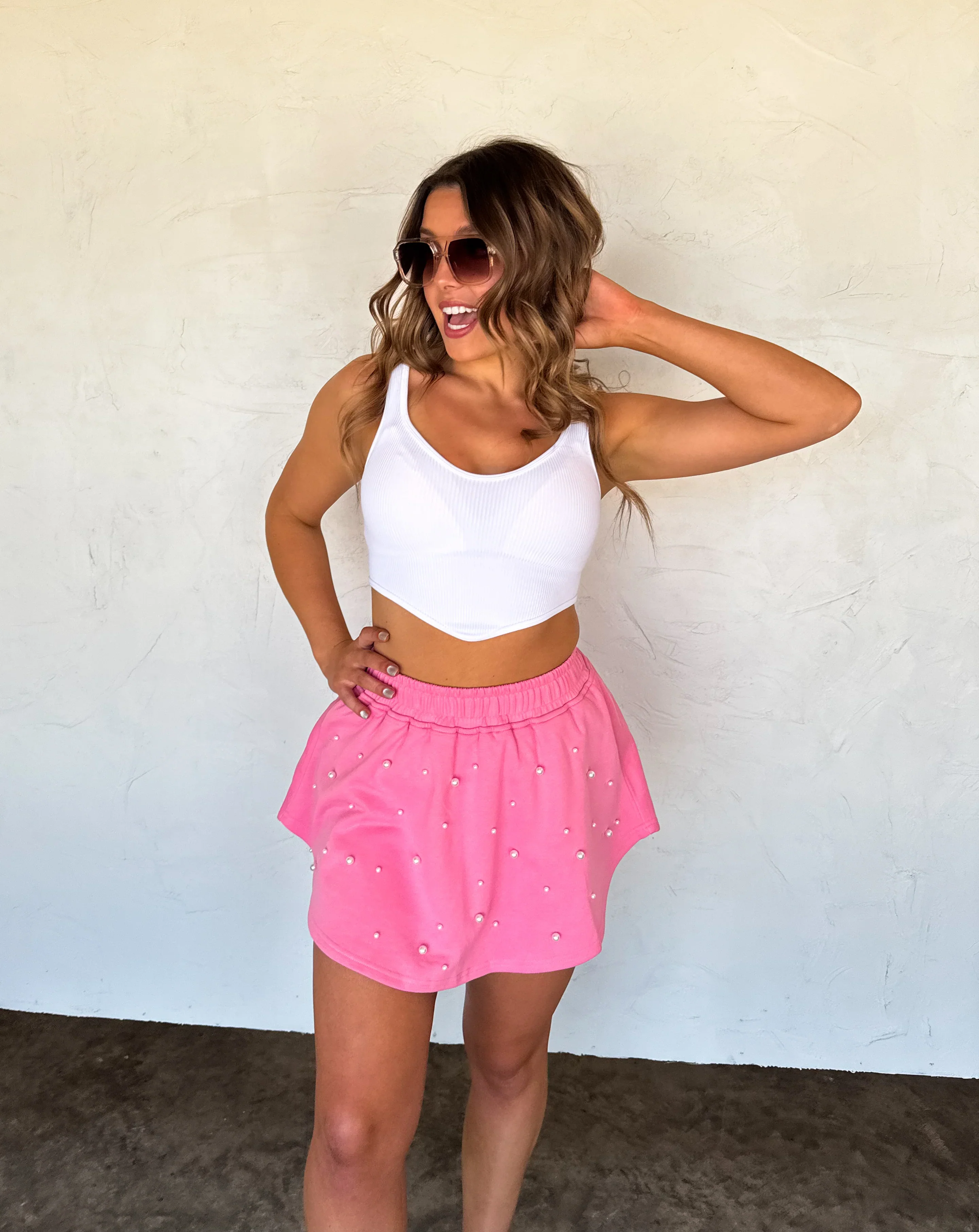 PREORDER: Pretty In Pearls Skort in Four Colors - Image 3