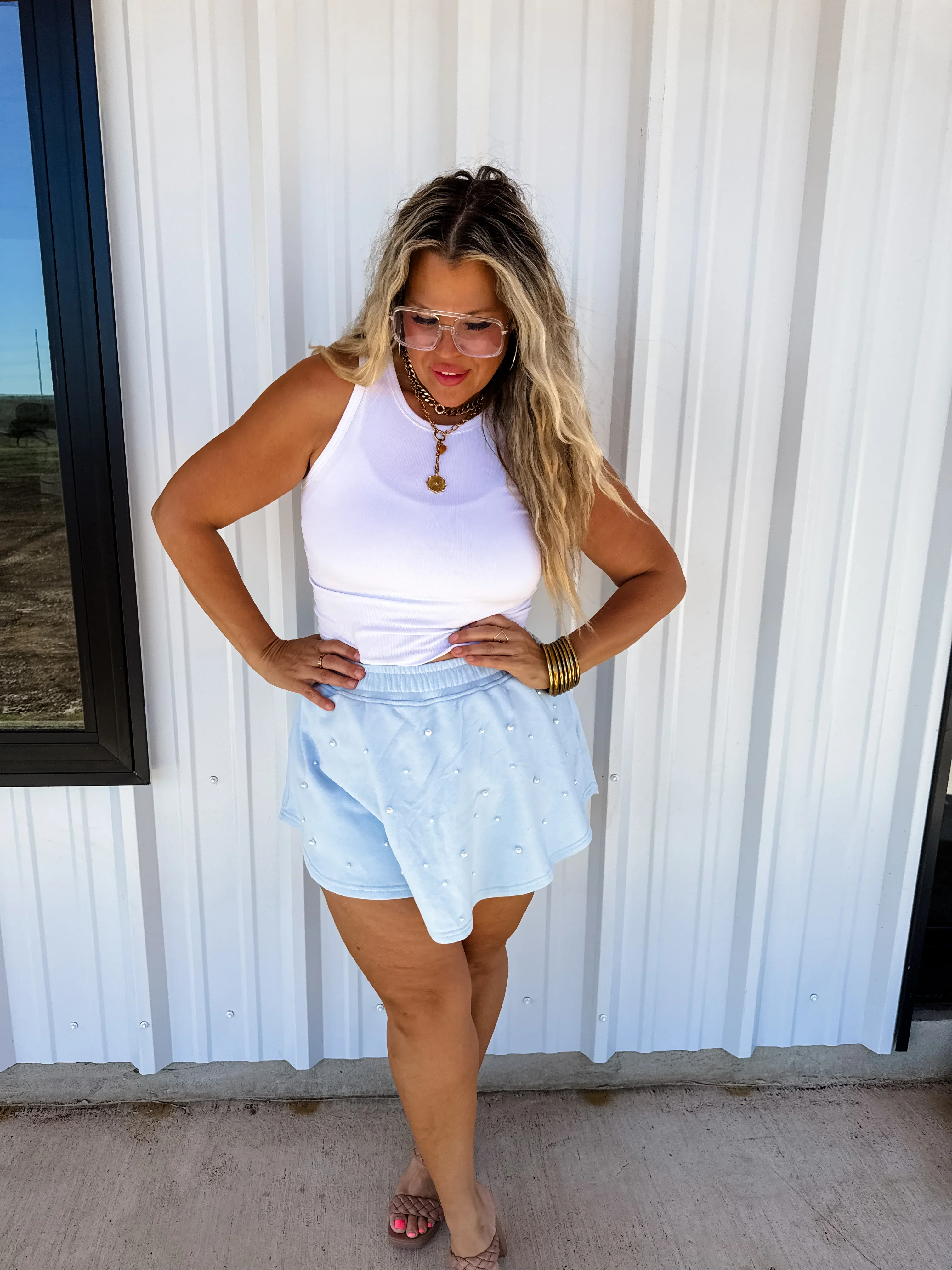 PREORDER: Pretty In Pearls Skort in Four Colors - Image 6
