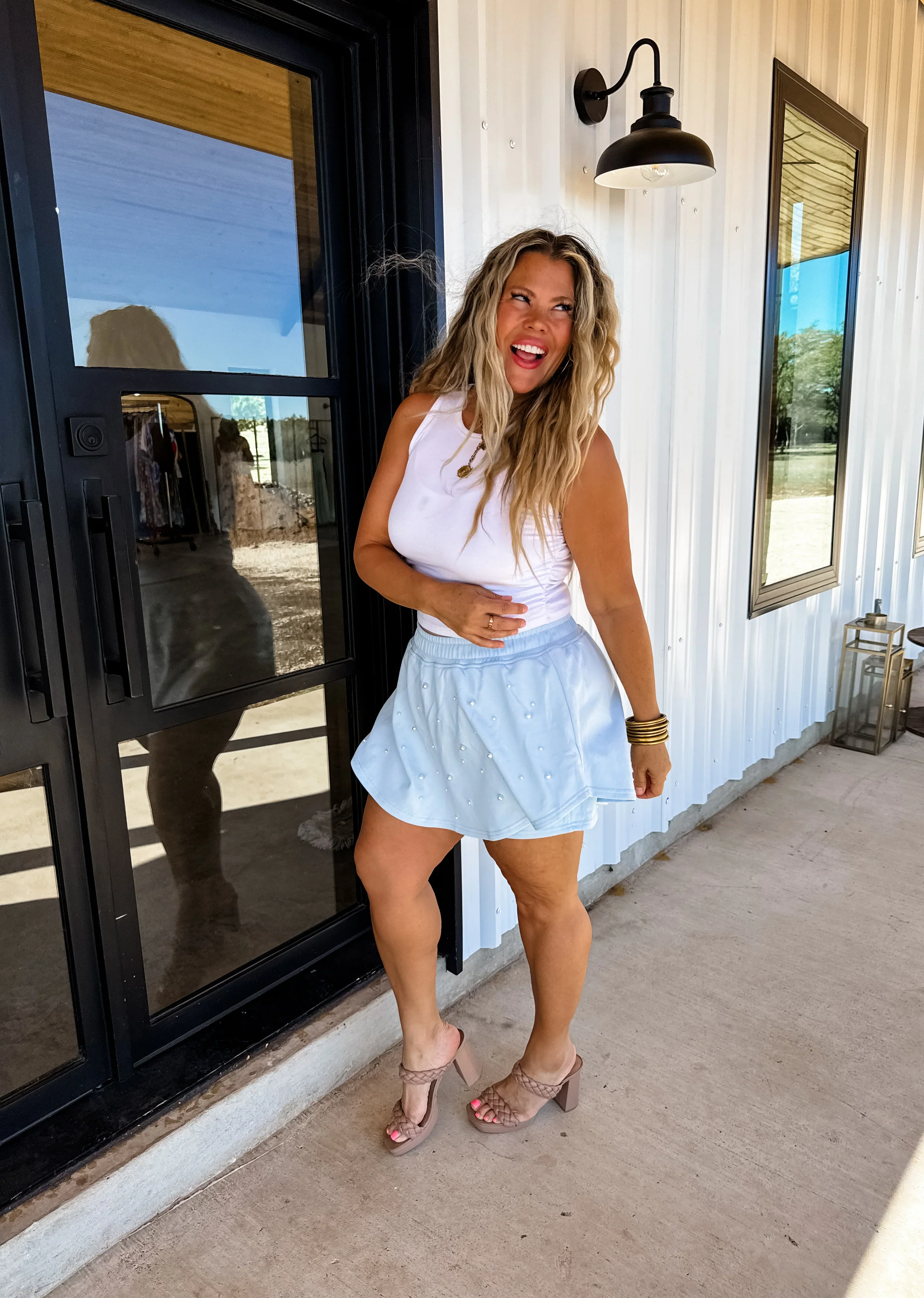 PREORDER: Pretty In Pearls Skort in Four Colors - Image 7