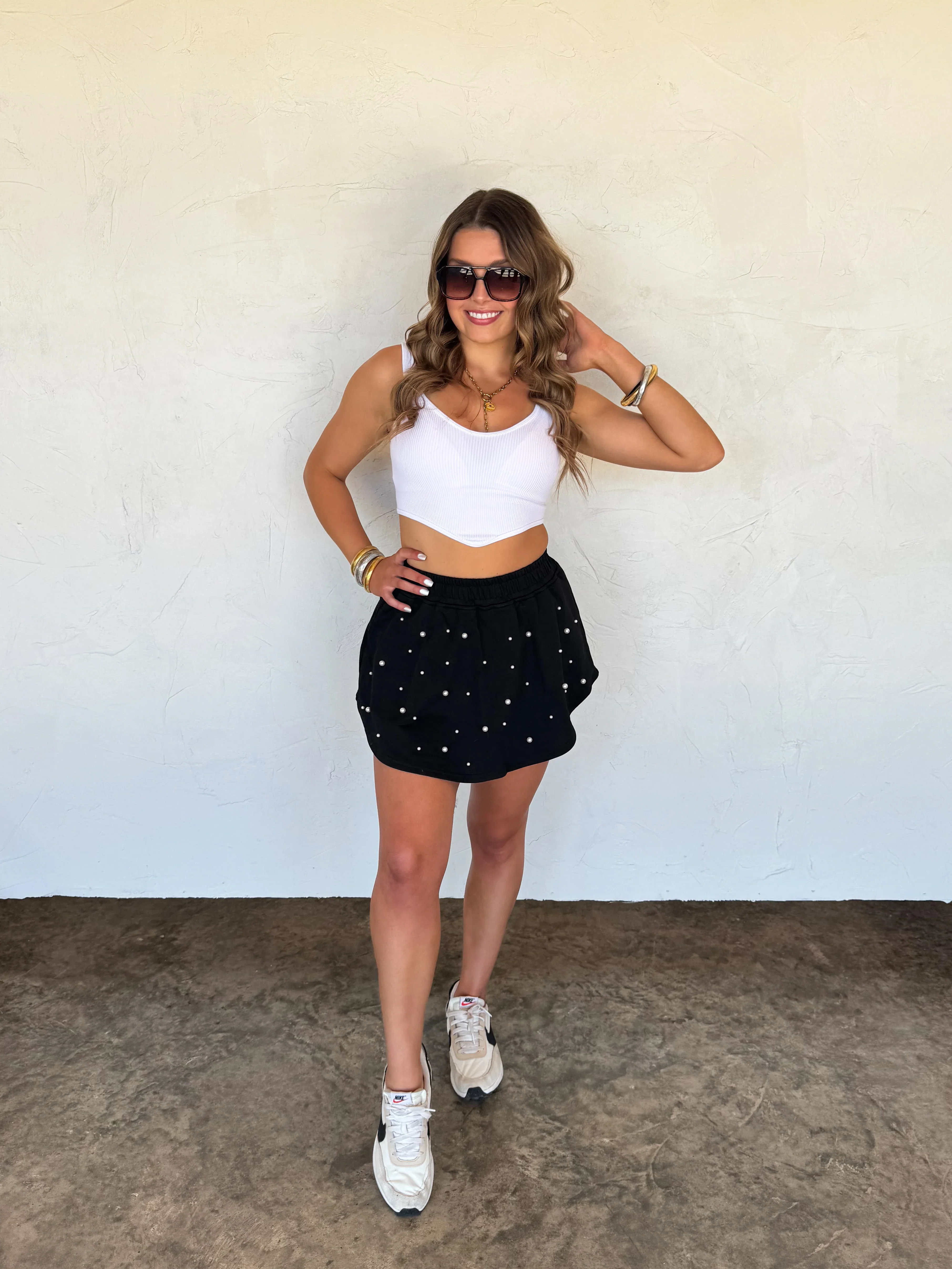 PREORDER: Pretty In Pearls Skort in Four Colors - Image 9