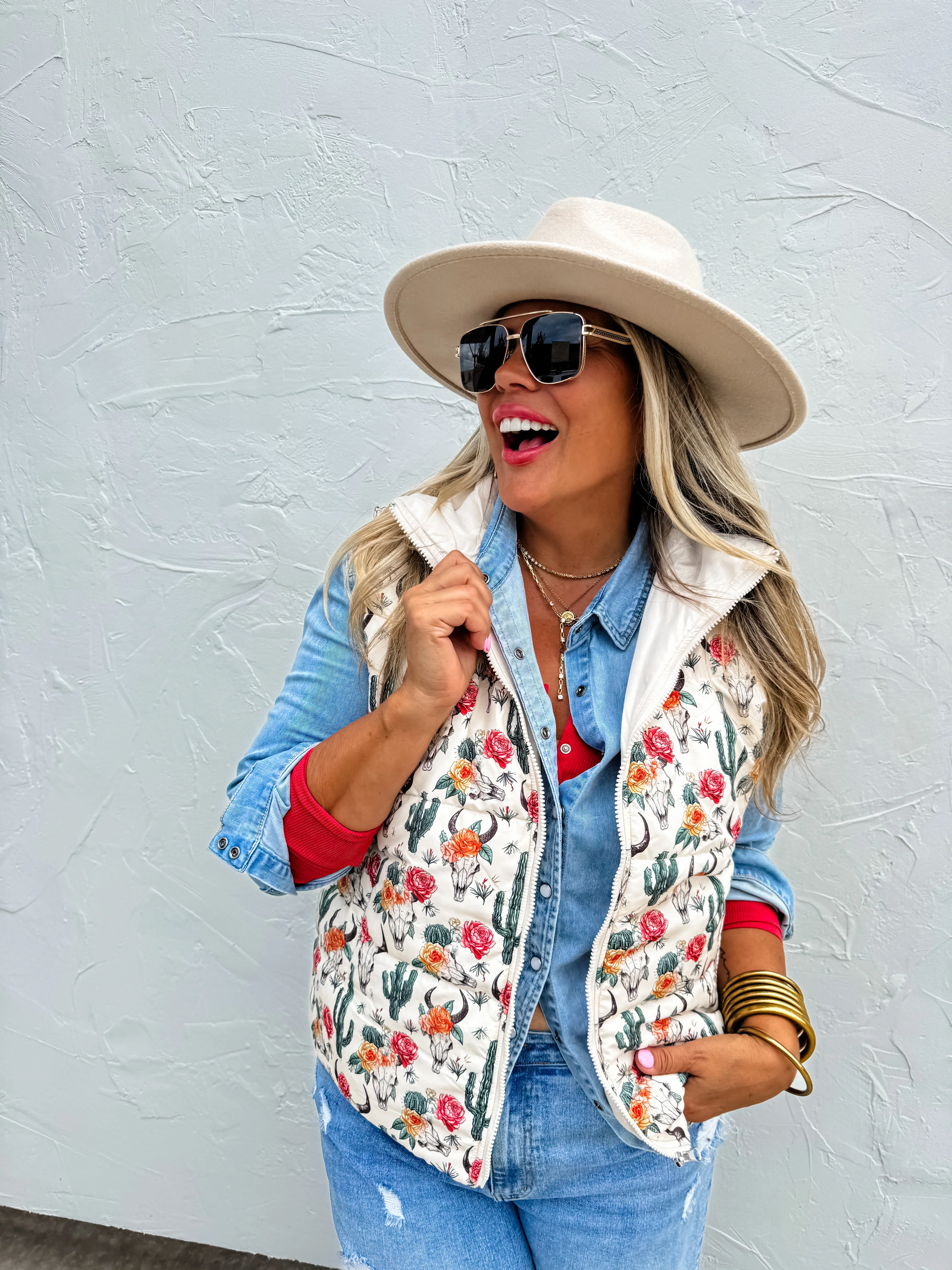 Puffer Vest in Two Prints - RTS - Image 5