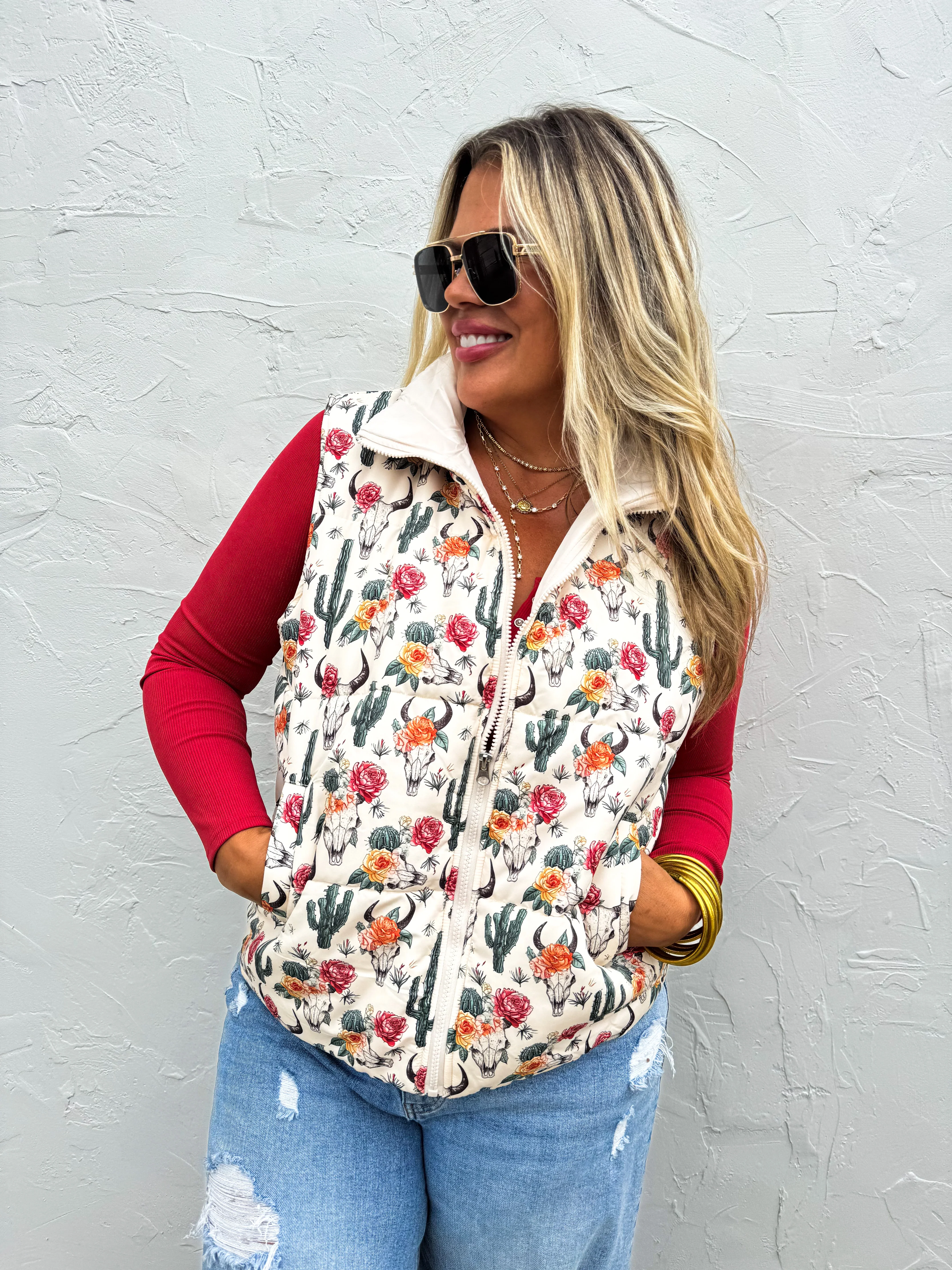 Puffer Vest in Two Prints - RTS - Image 6