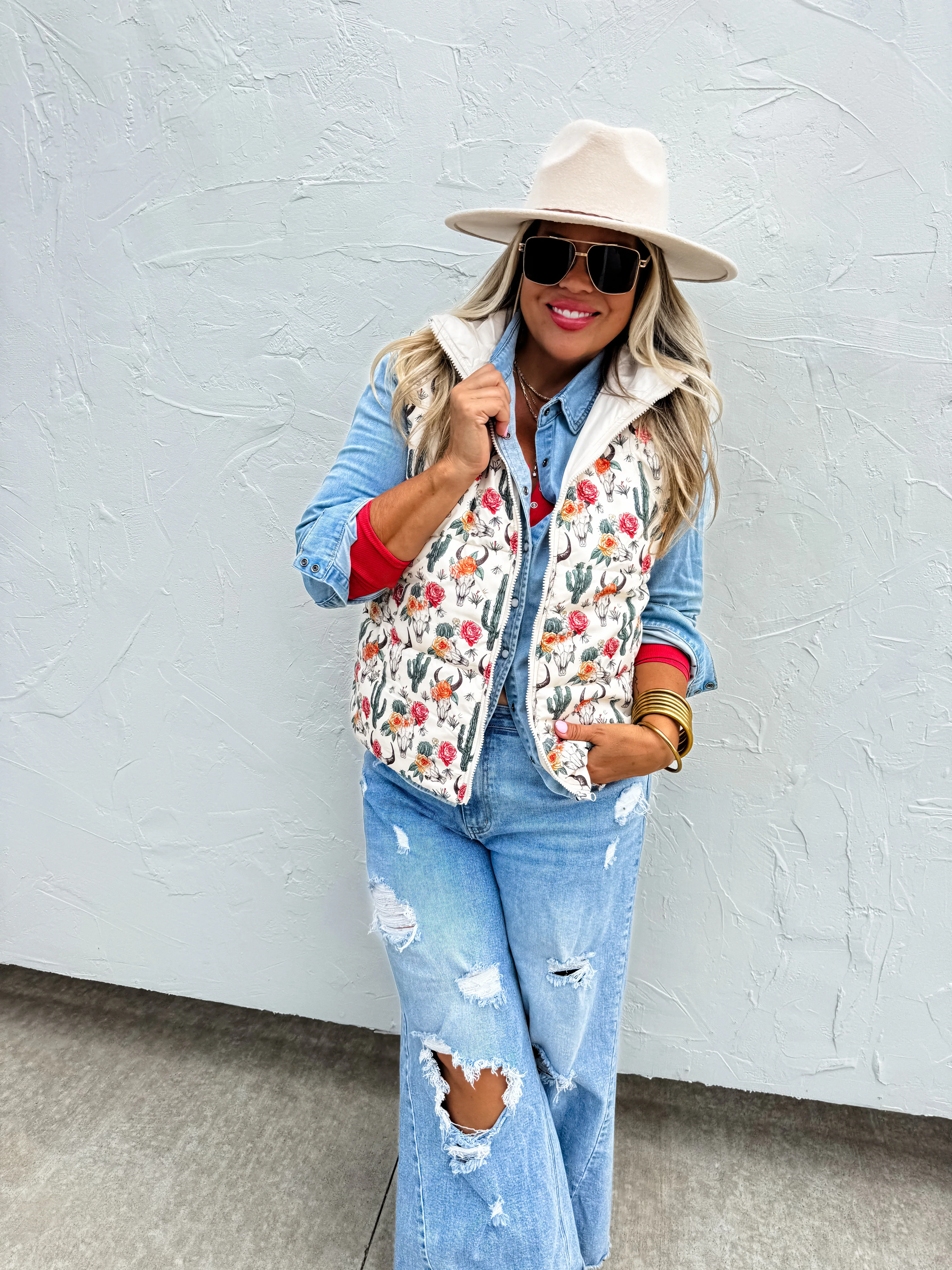 Puffer Vest in Two Prints - RTS - Image 7