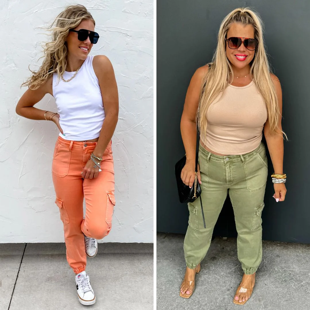 Quinn Cargo Joggers in Two Colors - RTS