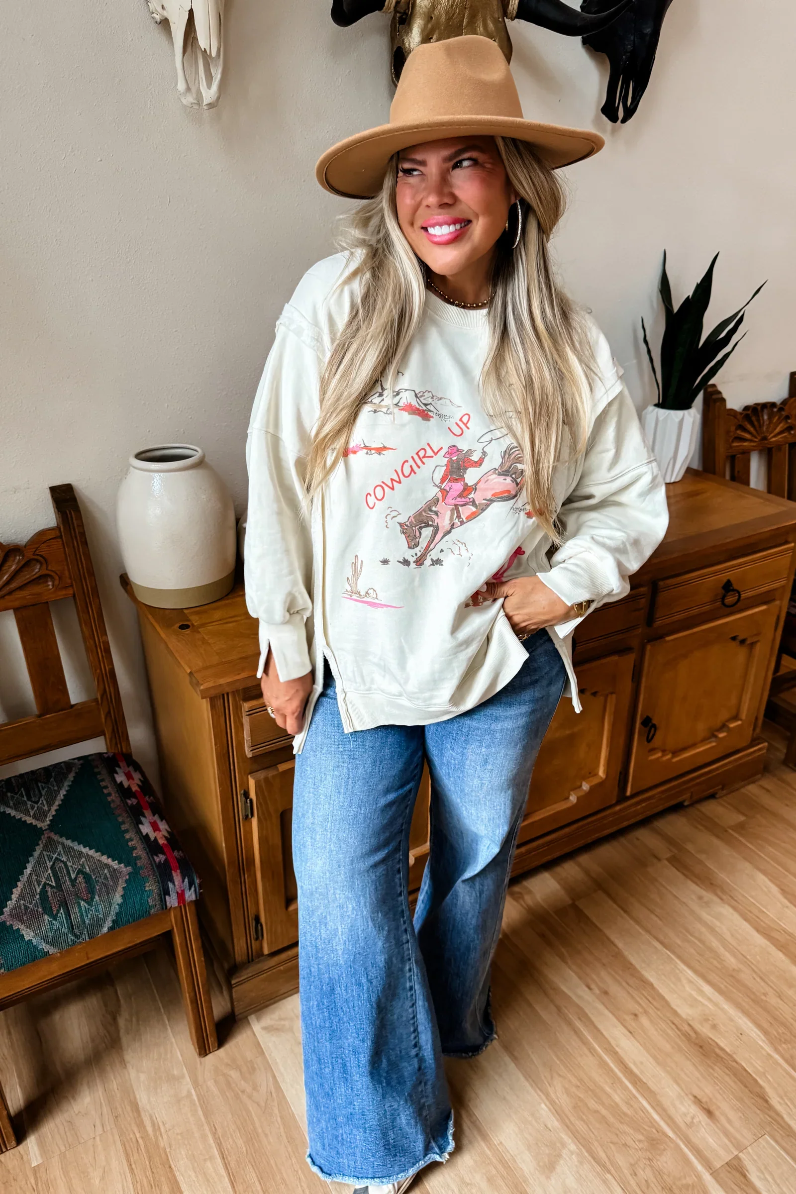 PREORDER: Ranch Girl Classic Crew Pullover