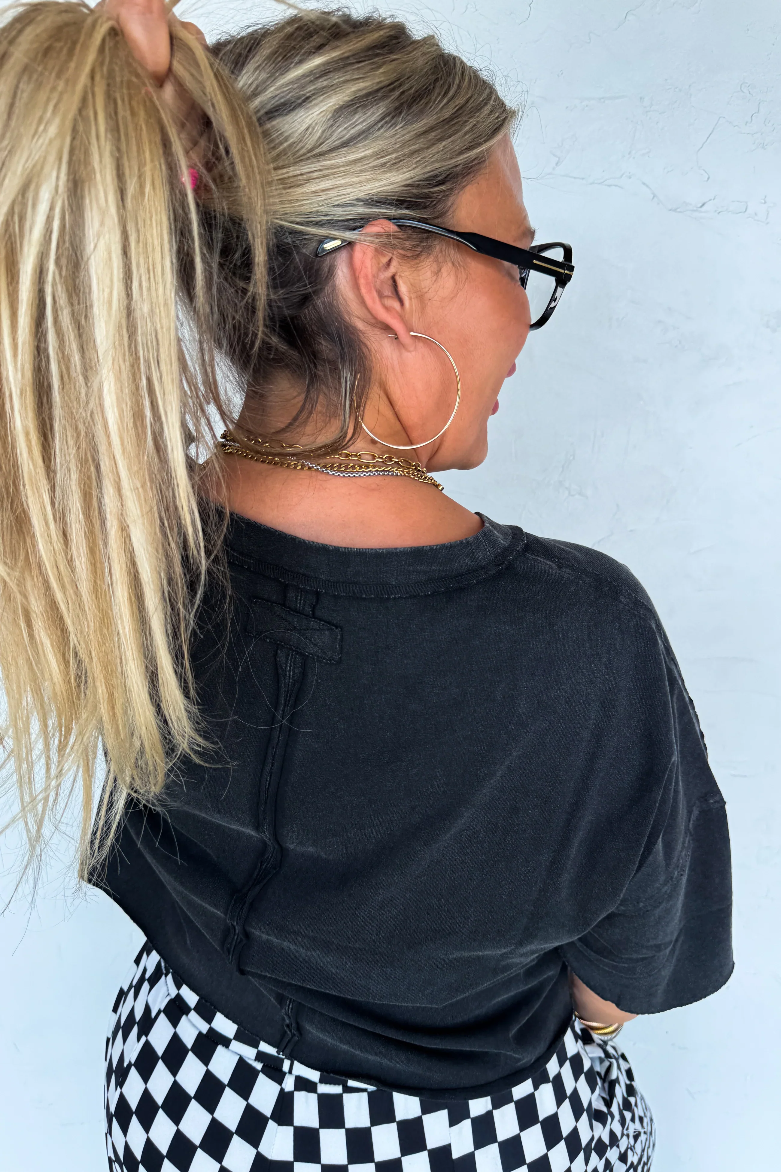 PREORDER: Regan Raw Hem Tee - Image 10