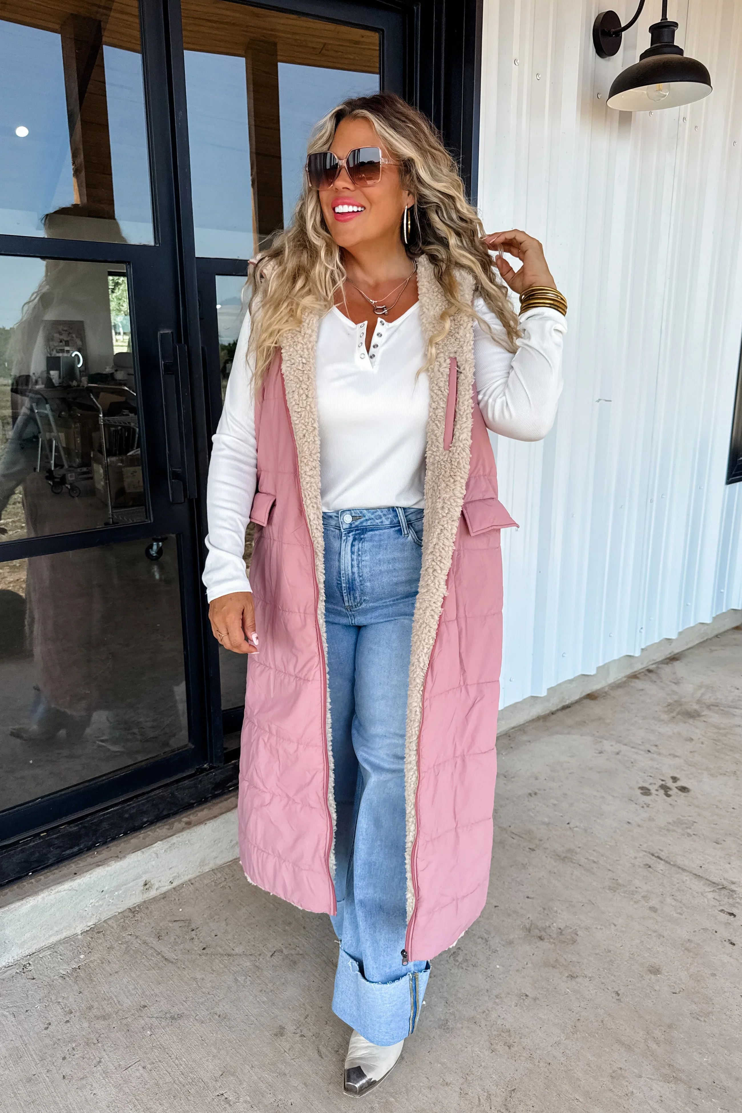 Reversible Sherpa Puffer Vest - RTS - Image 6