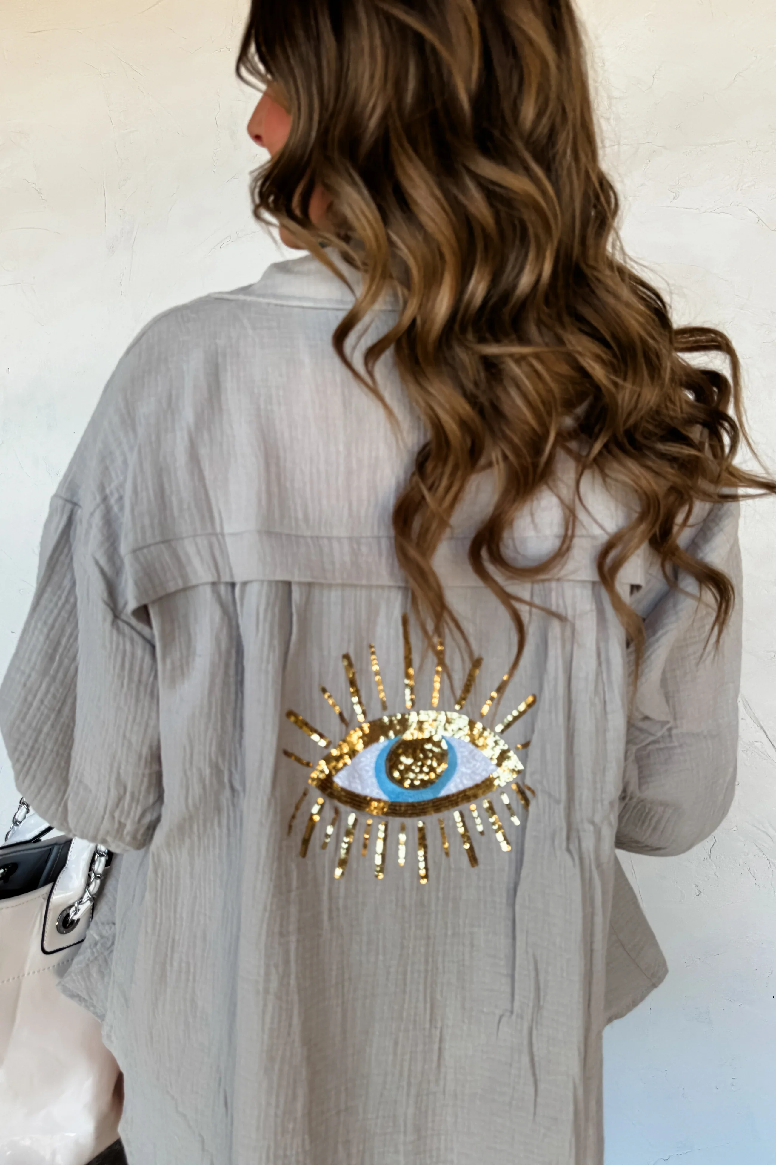 PREORDER: Santorini Shade Gauze Top in Three Colors - Image 3
