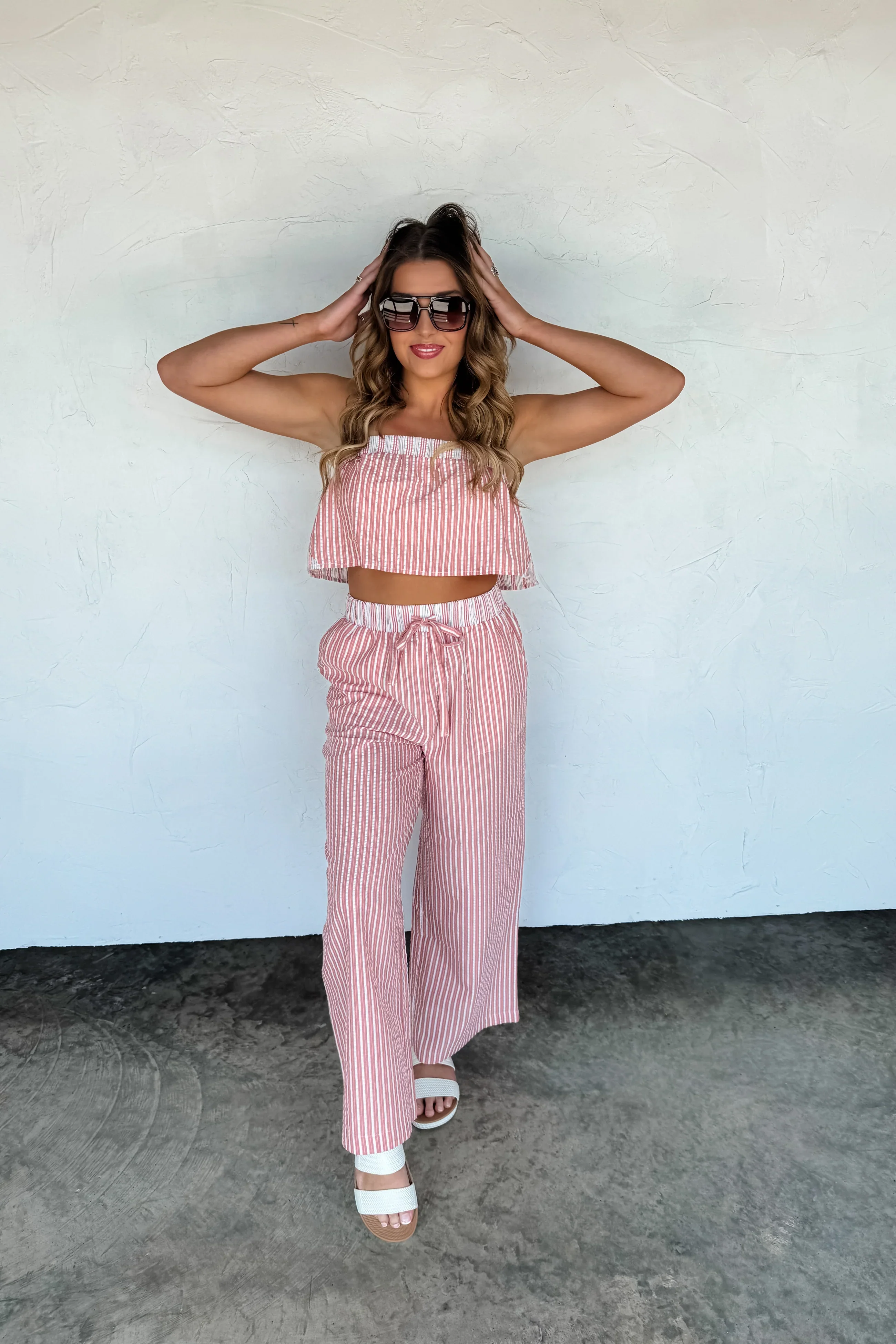 PREORDER: Seersucker Pant Set - Image 12
