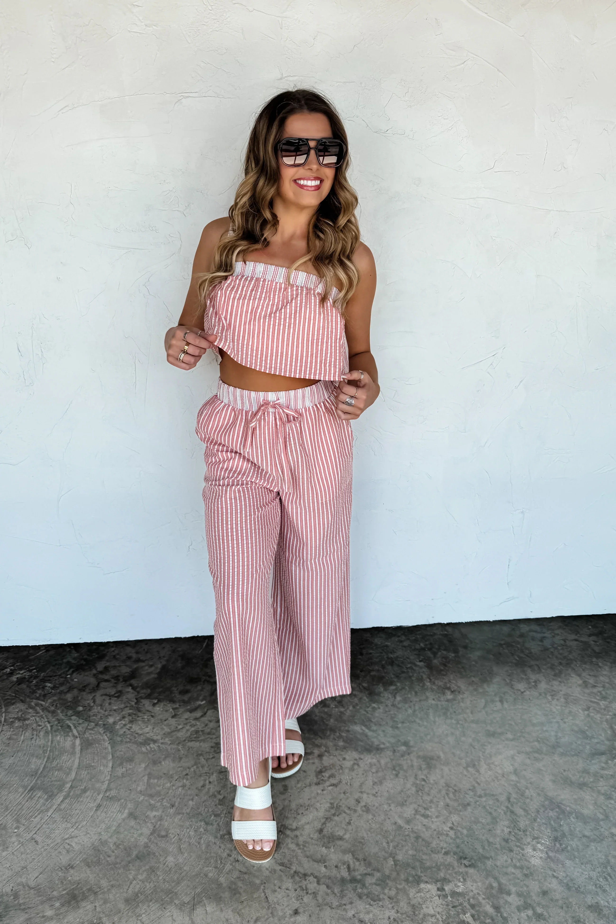 PREORDER: Seersucker Pant Set - Image 3