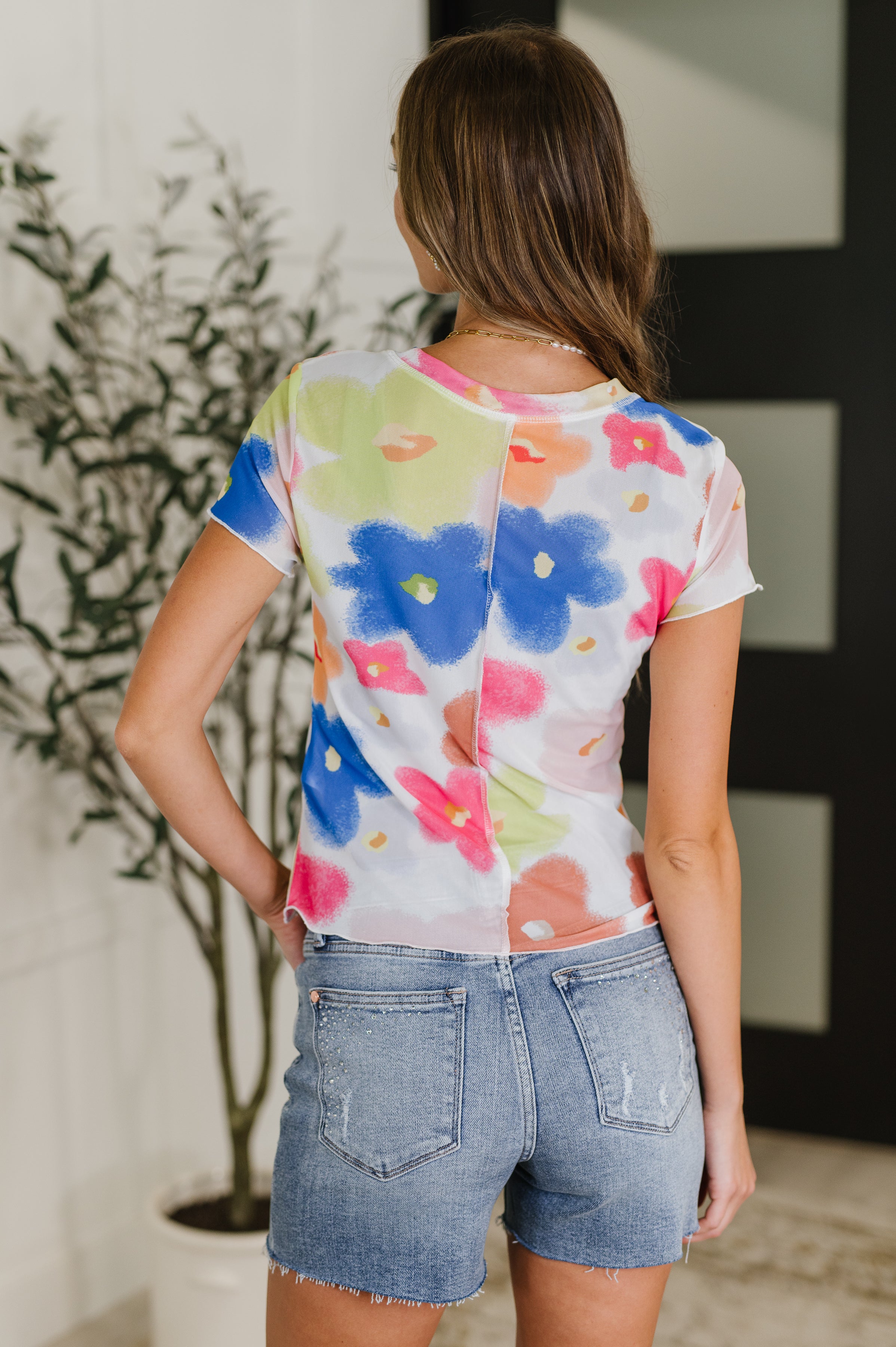 PREORDER: Sheer Floral Layering Top - Ships in 2-3 weeks - Image 4