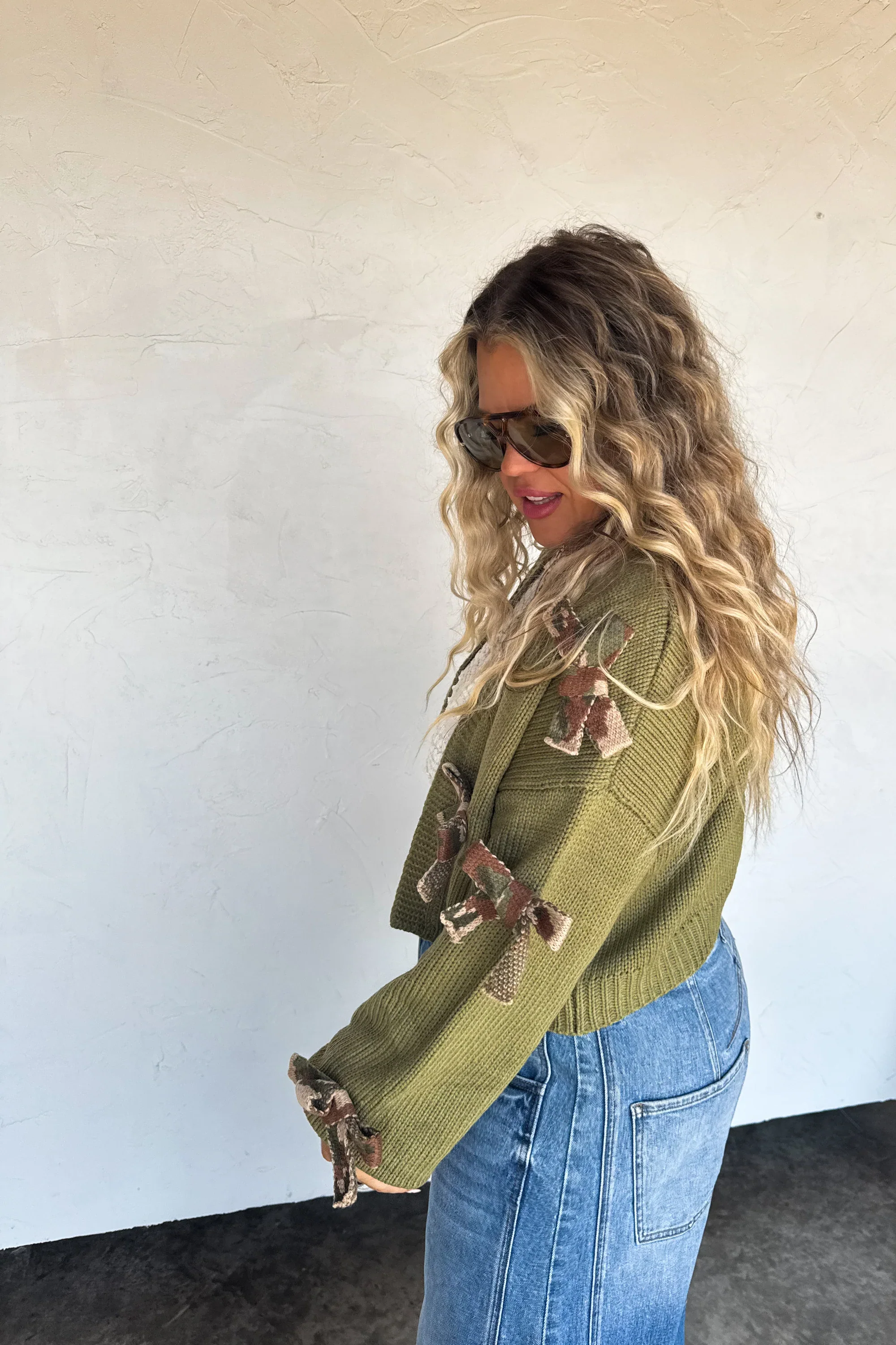 PREORDER: Sloane Bow Knit Cardigan - Image 4