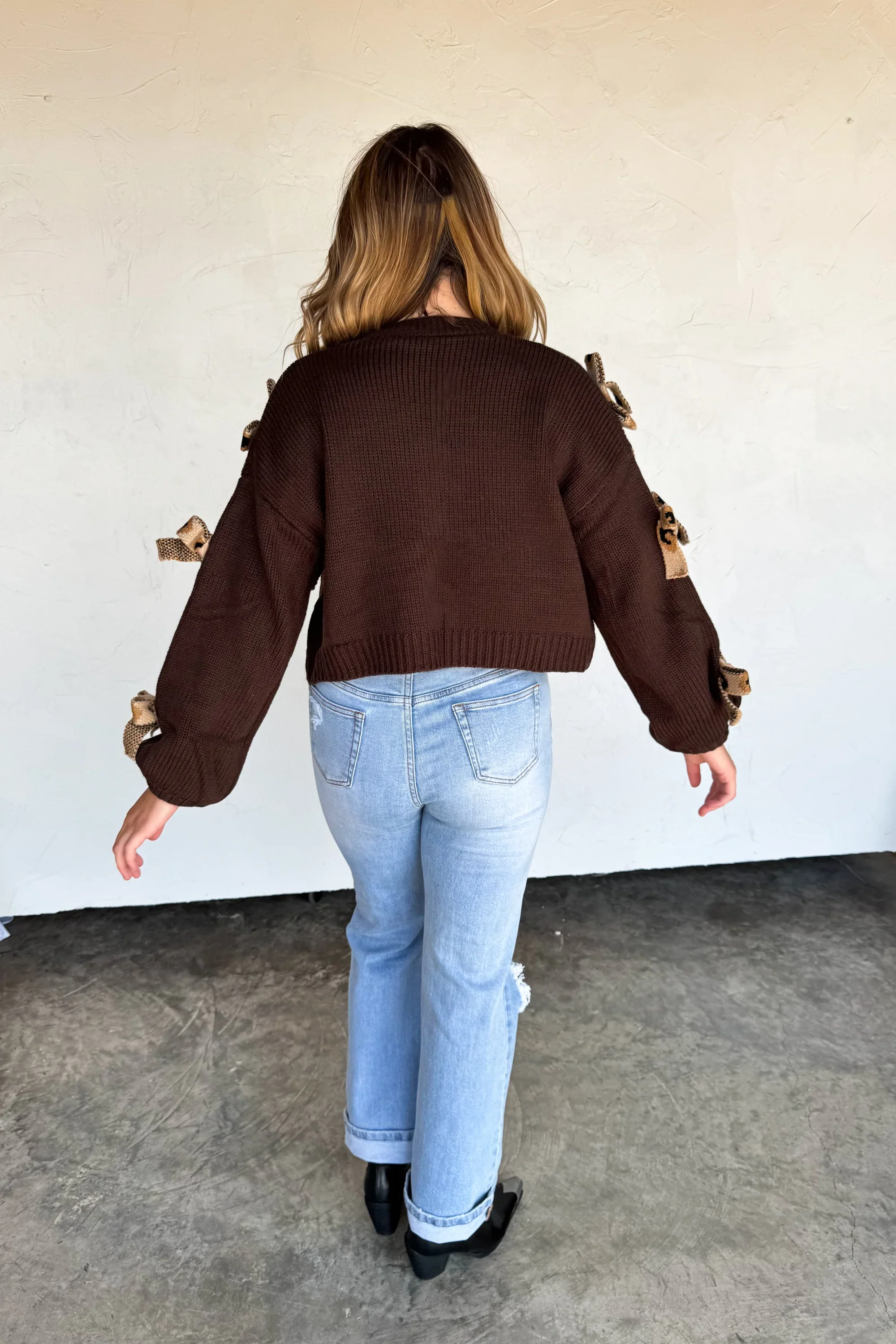 PREORDER: Sloane Bow Knit Cardigan - Image 6
