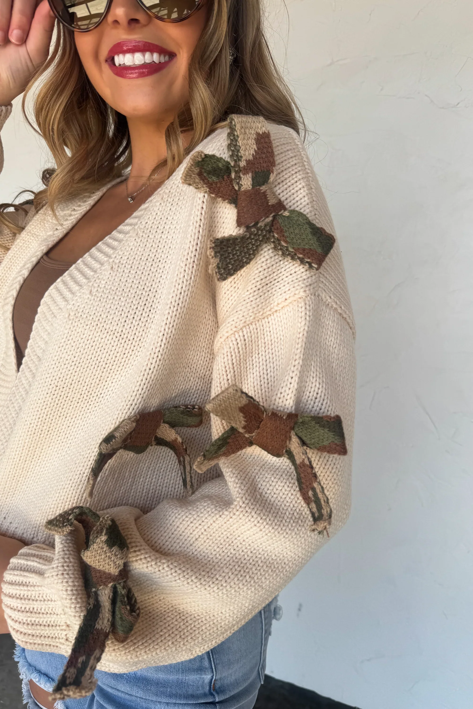 PREORDER: Sloane Bow Knit Cardigan - Image 9