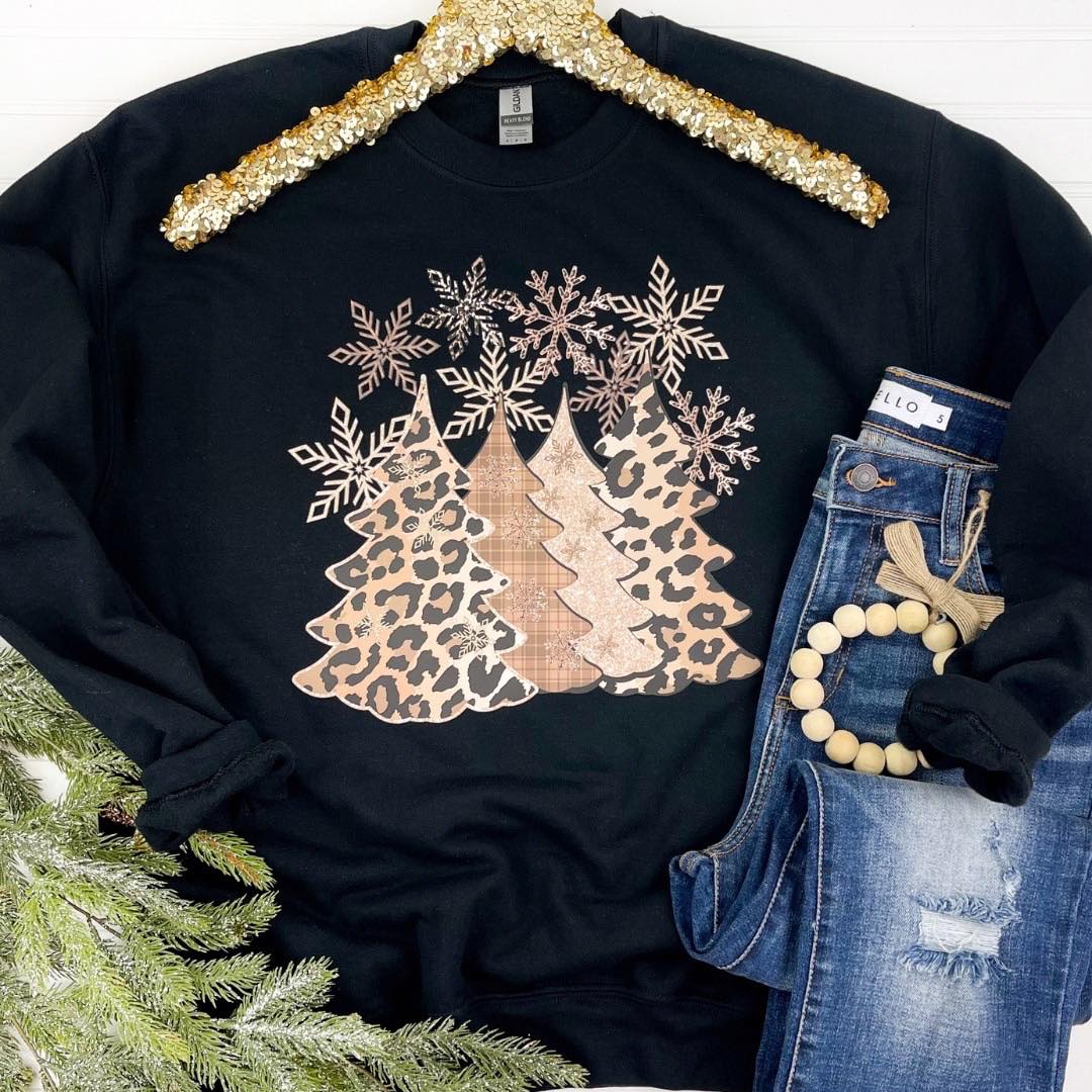 Snowflake Trees Sweatshirt - RTS