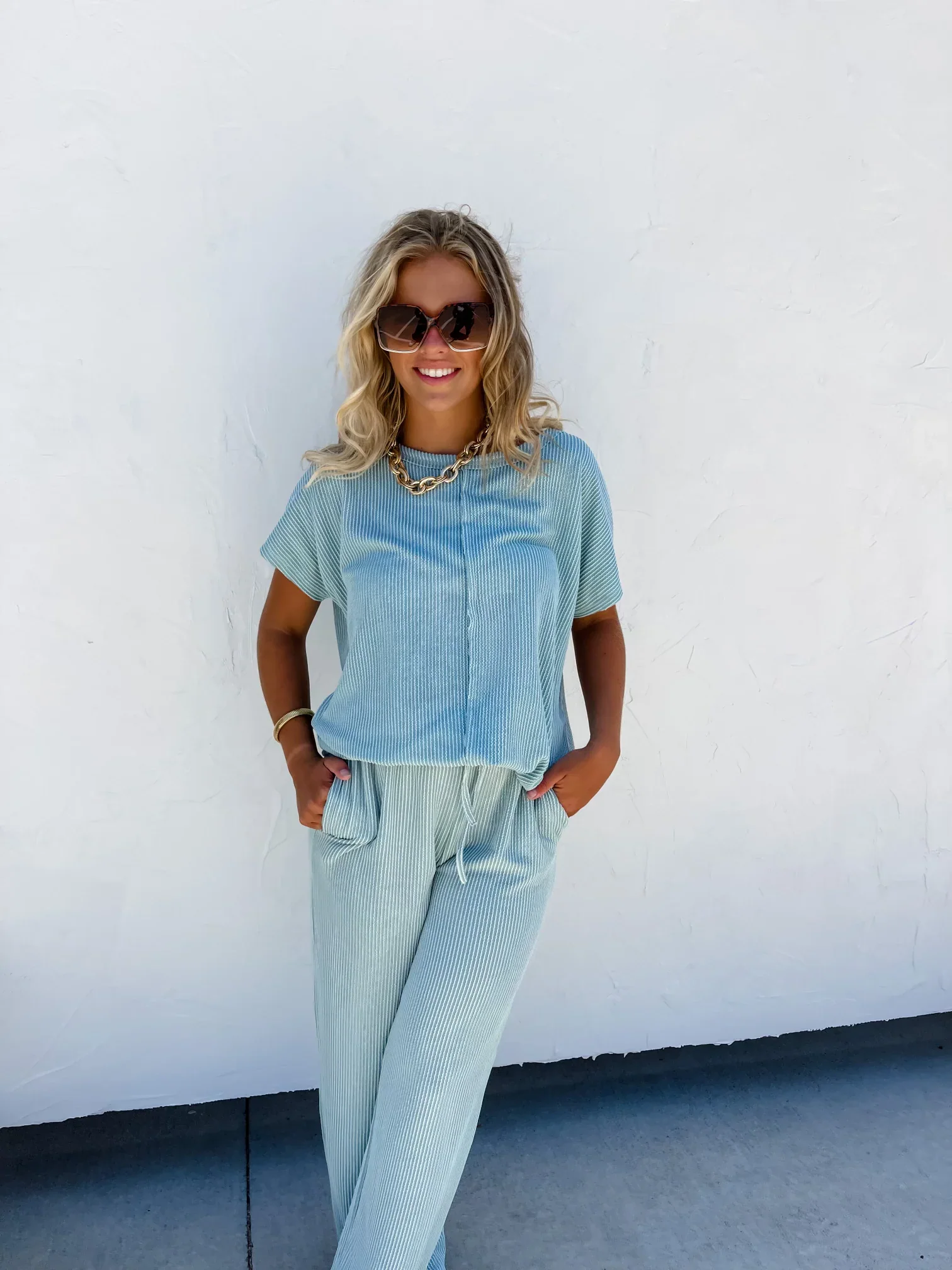 PREORDER: Sophia Ribbed Pants in Four Colors - Image 14