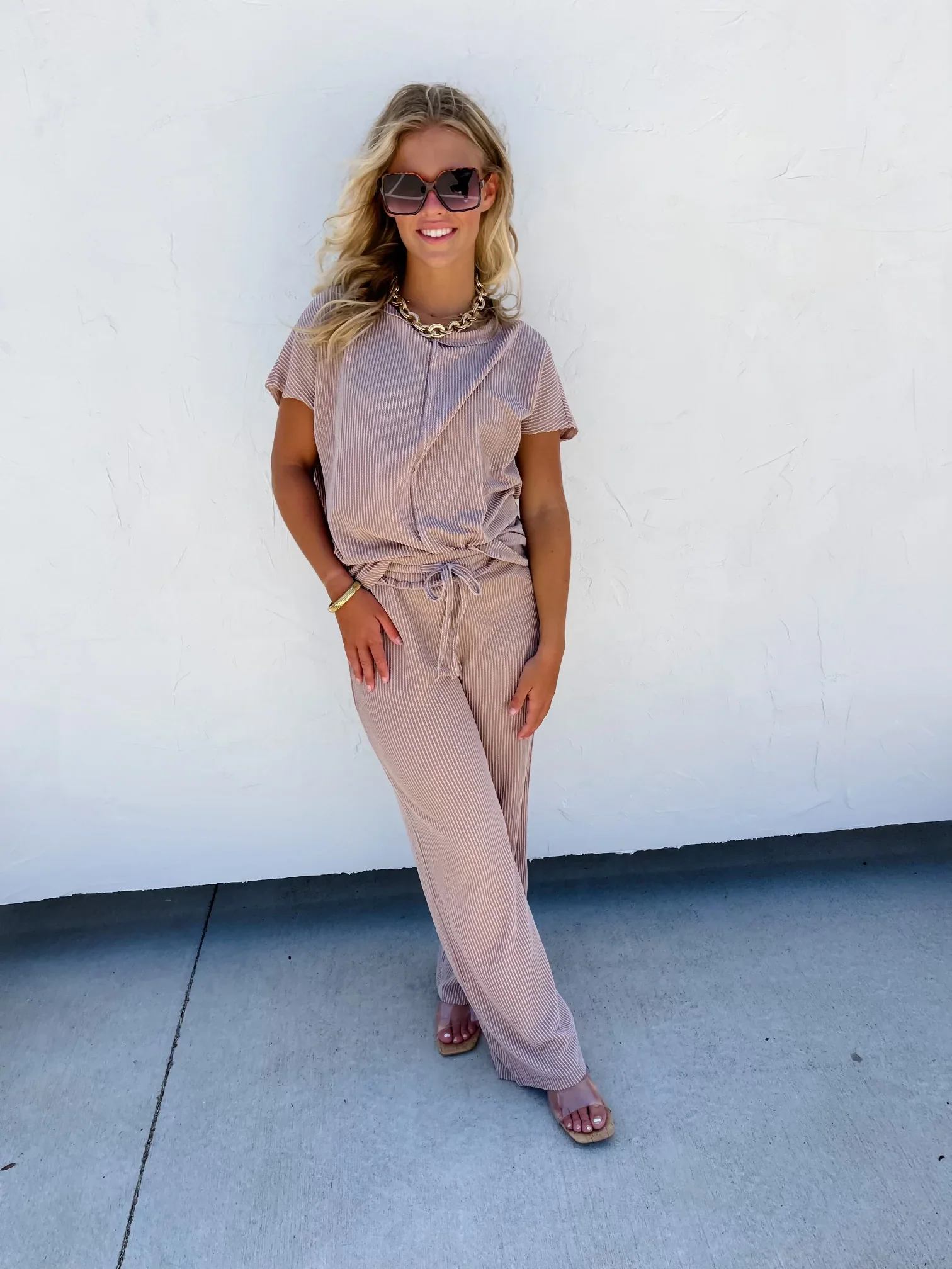 PREORDER: Sophia Ribbed Pants in Four Colors - Image 2