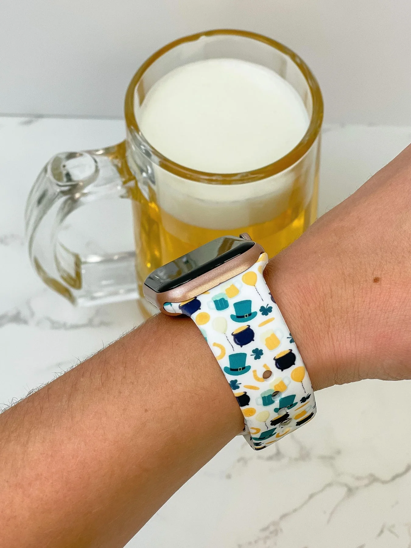 PREORDER: St. Patrick's Scene Printed Silicone Smart Watch Band - Image 3