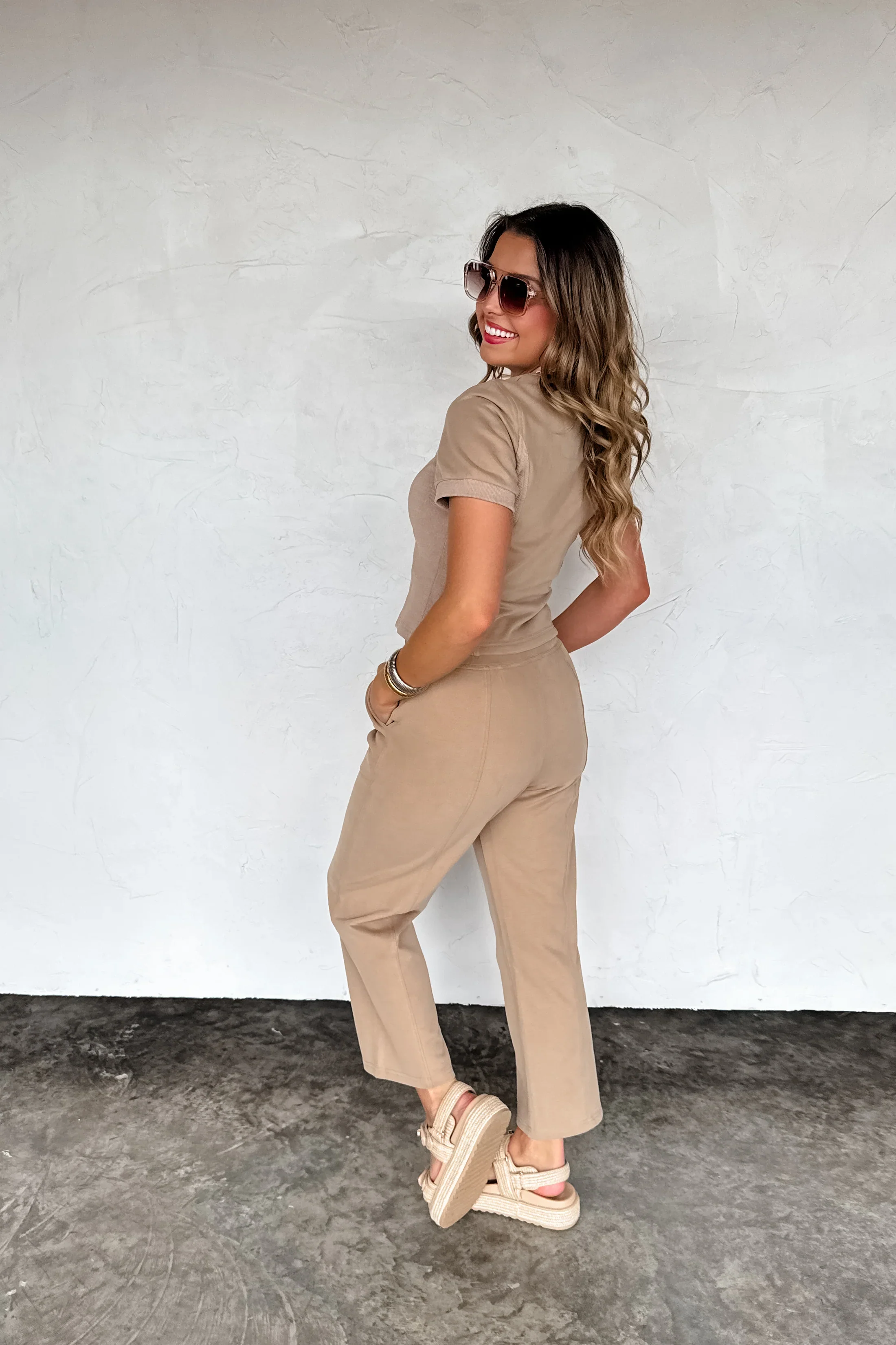 PREORDER: Stay in Crop Pant Set - Image 7
