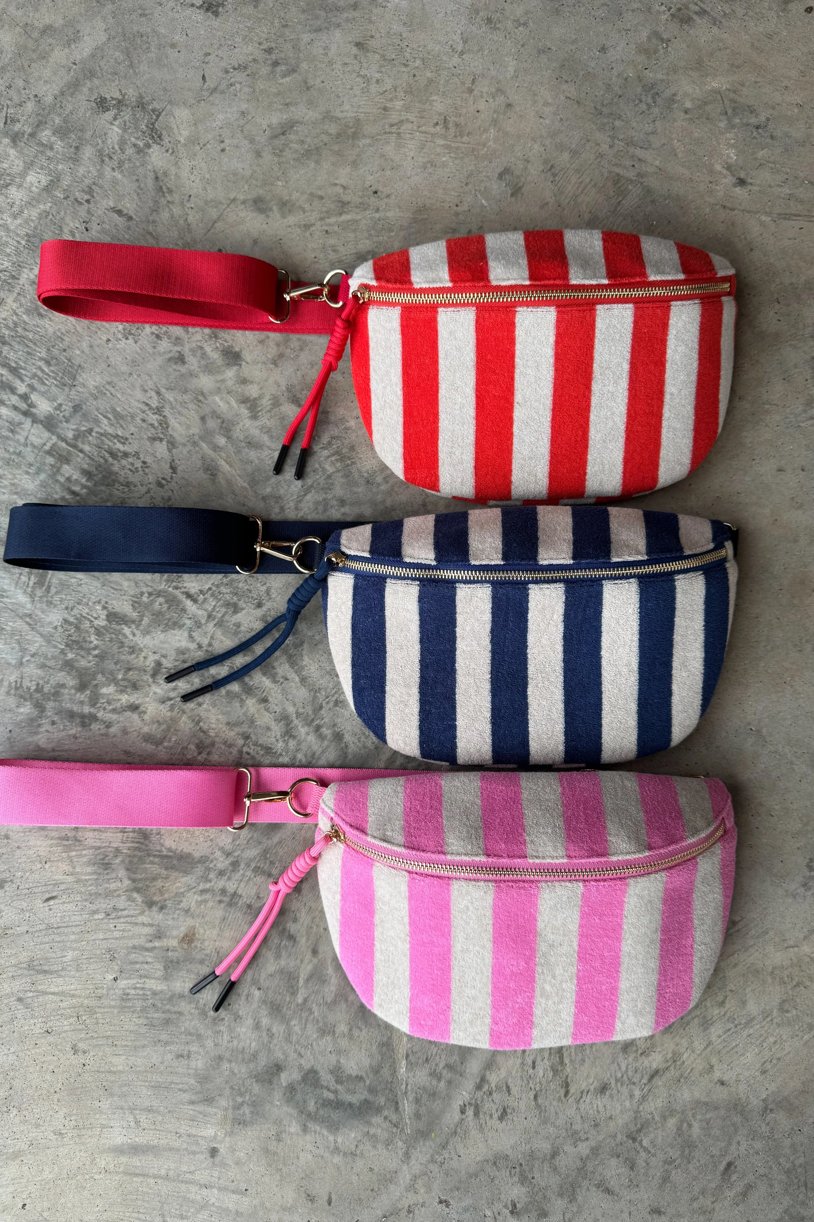 PREORDER: Stripe Terry Bum Bag - Image 8