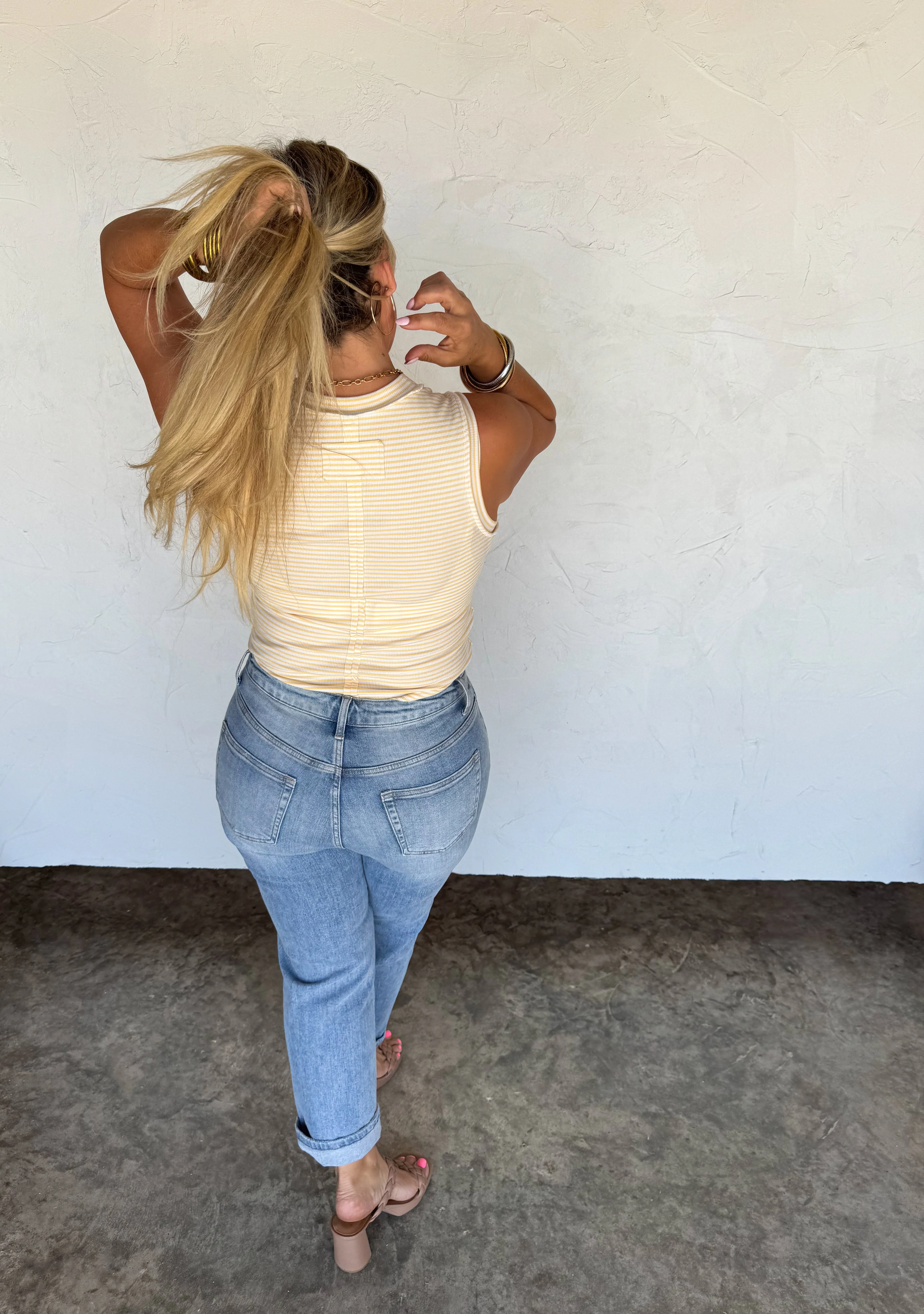 PREORDER: Summer Bianca Striped Ribbed Tank - Image 10